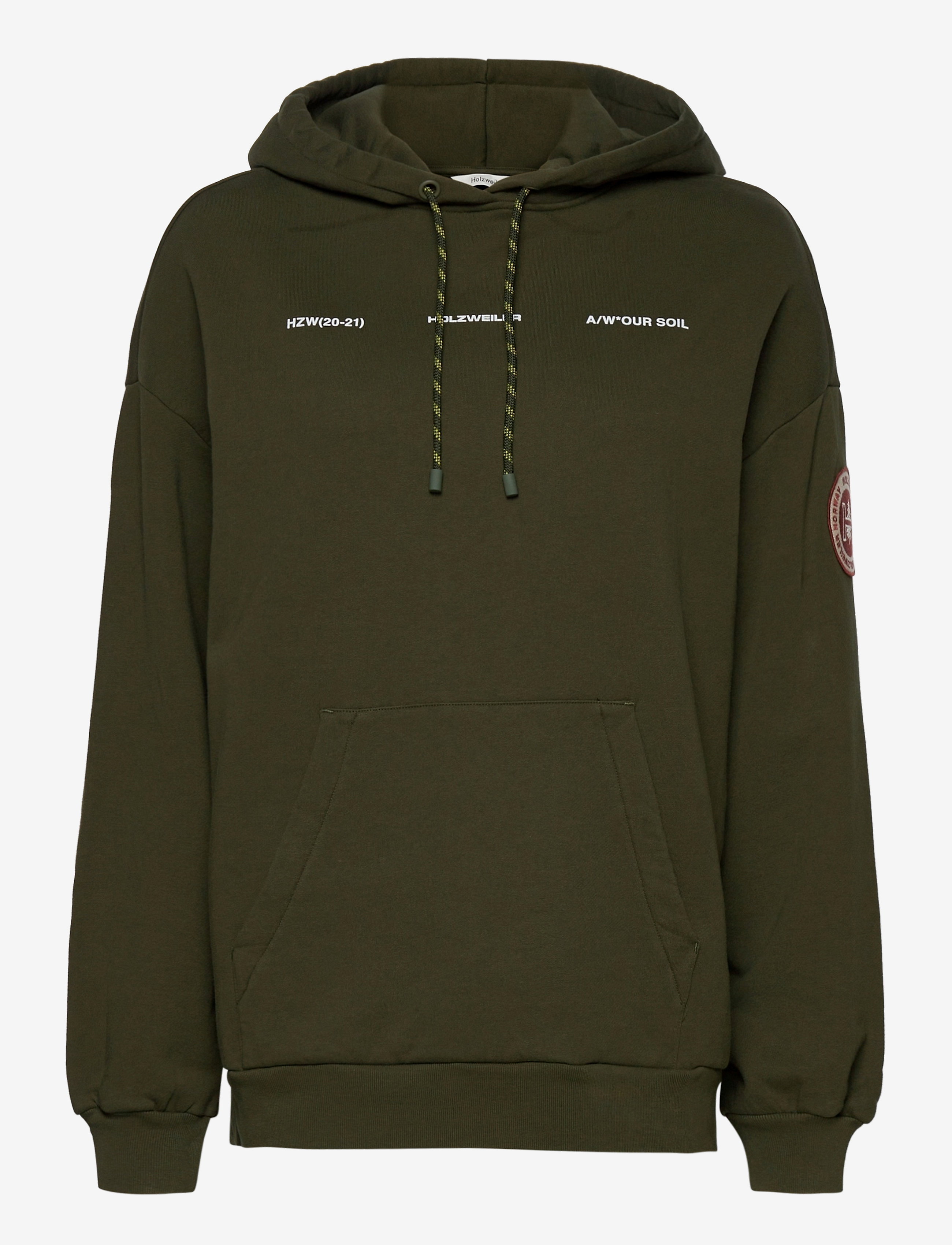 HOLZWEILER - Placebo Print Hoodie 20-04 - dark green - 1