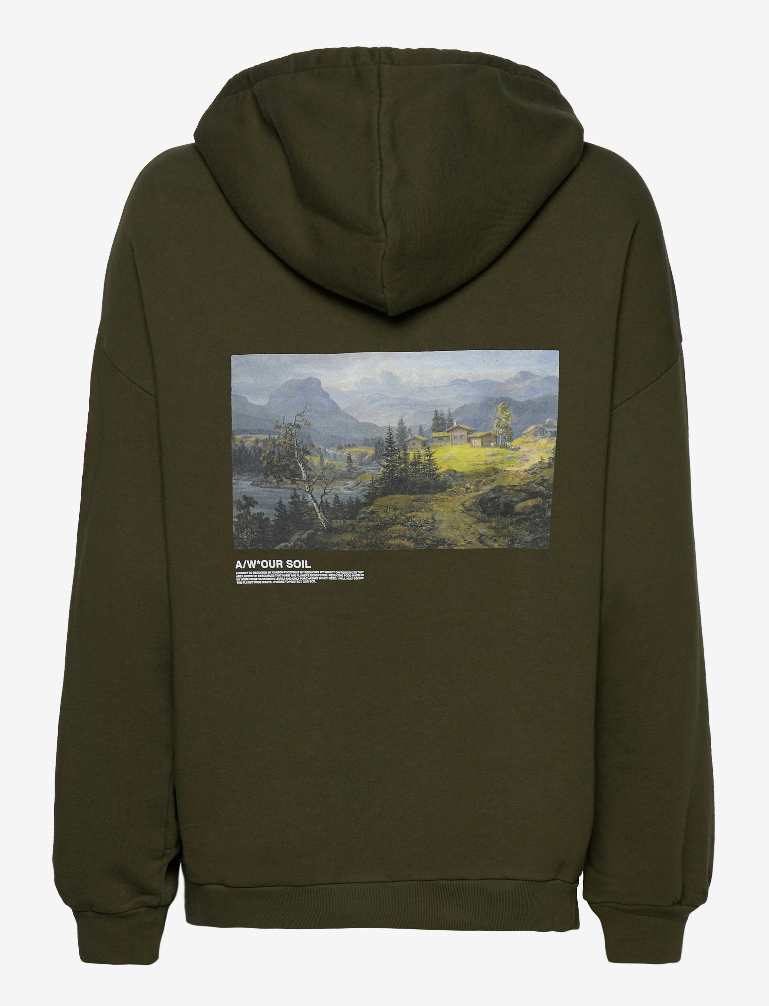 HOLZWEILER - Placebo Print Hoodie 20-04 - dark green - 2