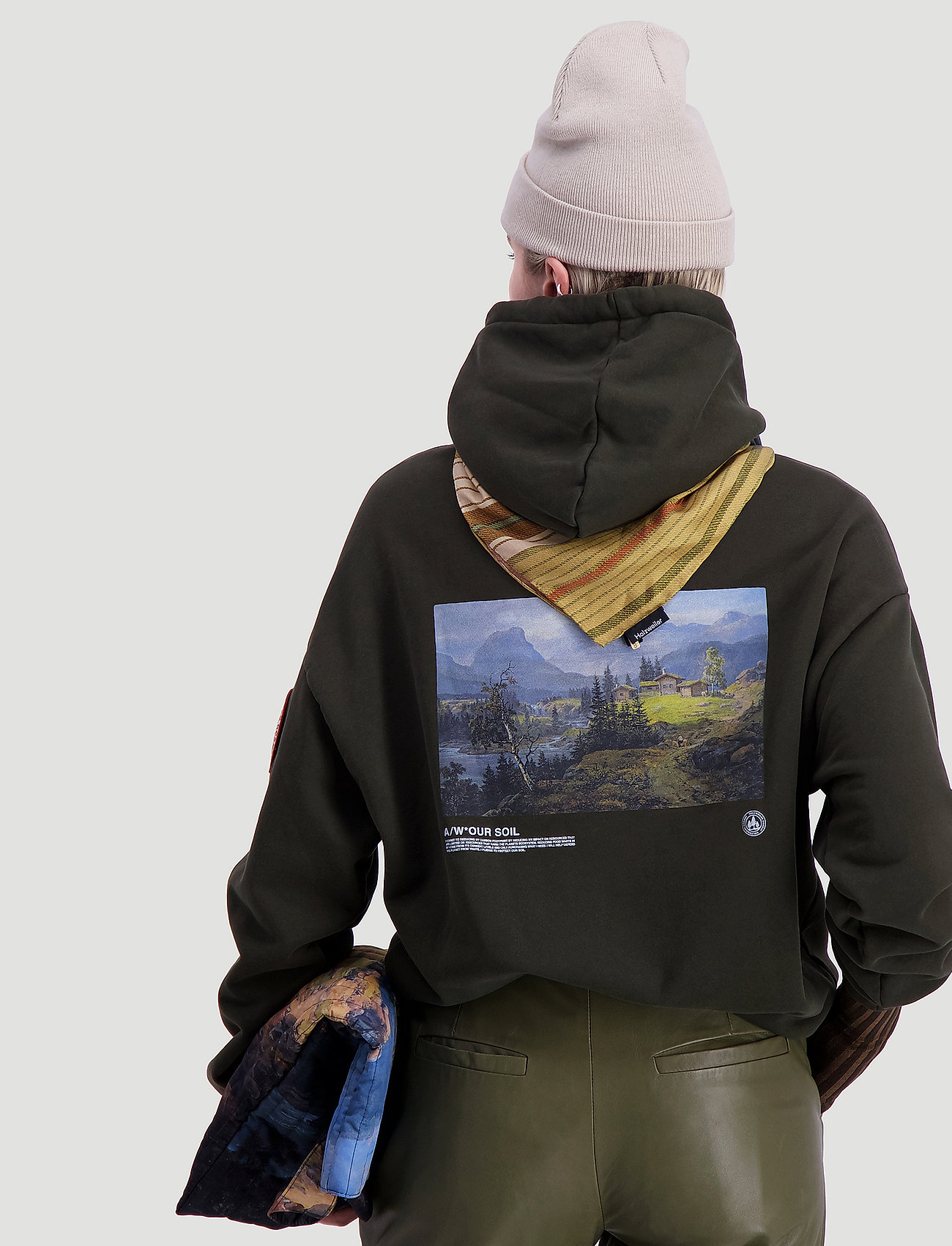 HOLZWEILER - Placebo Print Hoodie 20-04 - dark green - 5