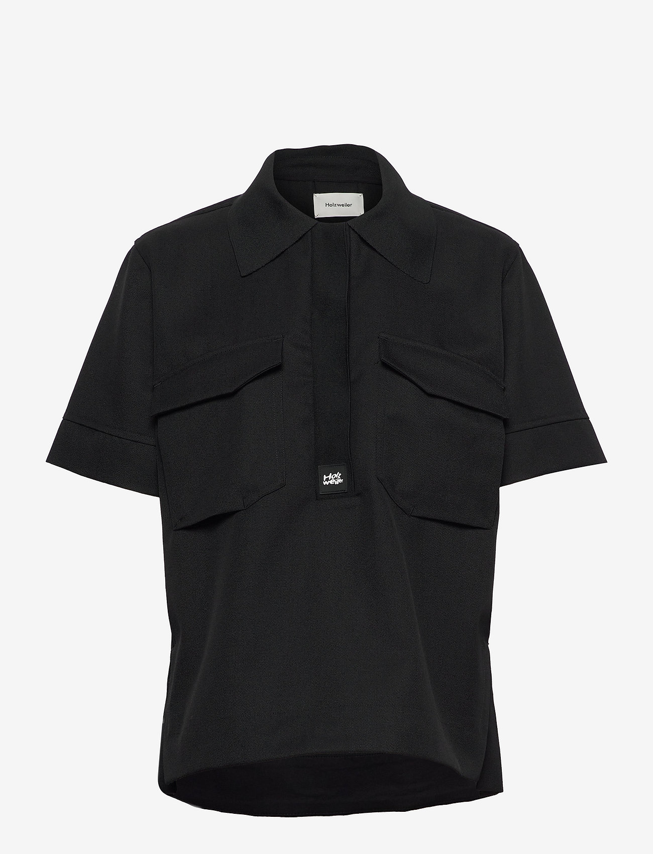HOLZWEILER - Melancholy Shirt - kurzärmlige hemden - black - 0
