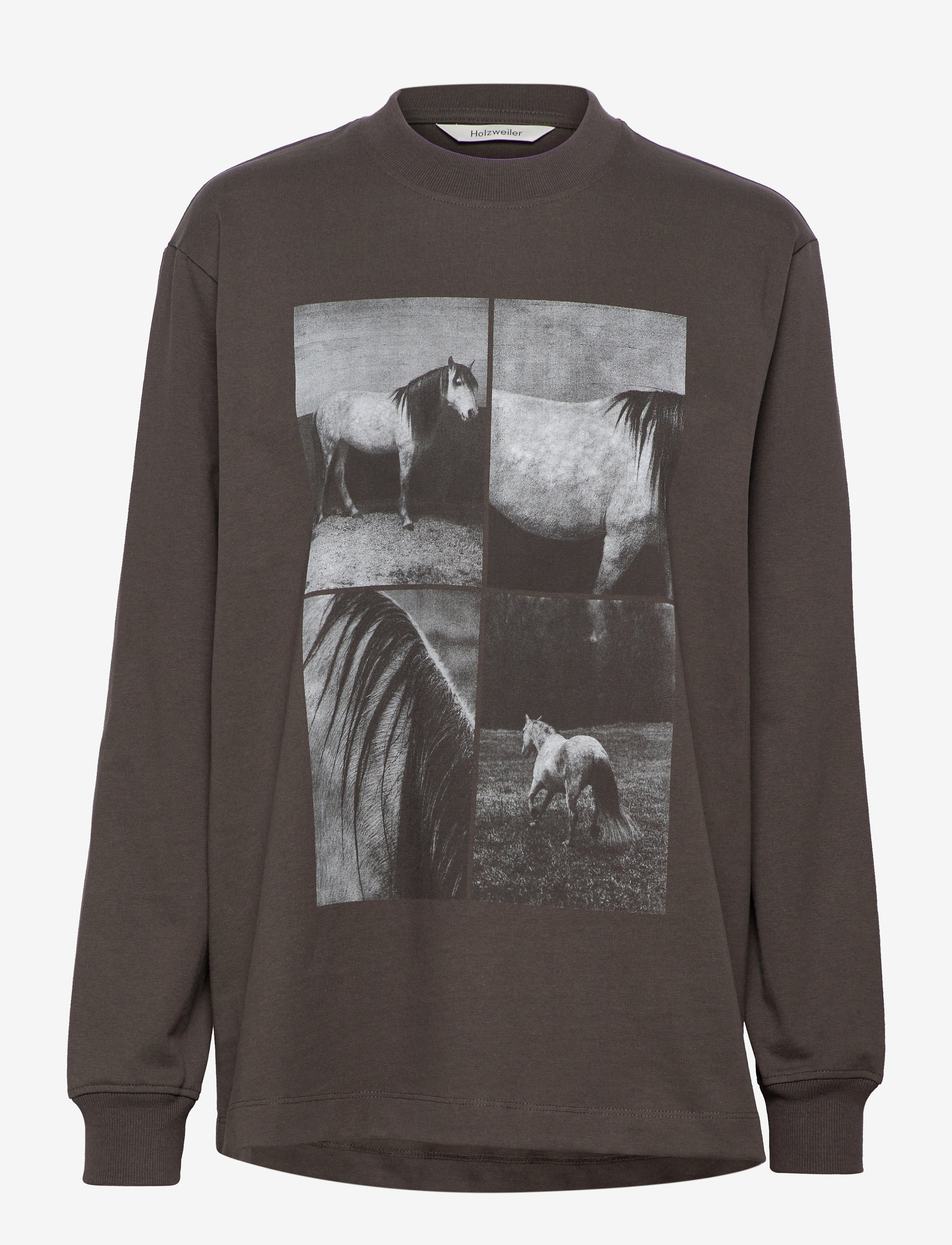HOLZWEILER - Luring Print LS - dk. grey - 1