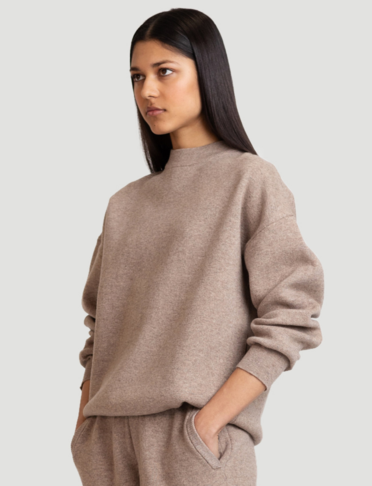 HOLZWEILER - Mending Knit Sweater - taupe - 3