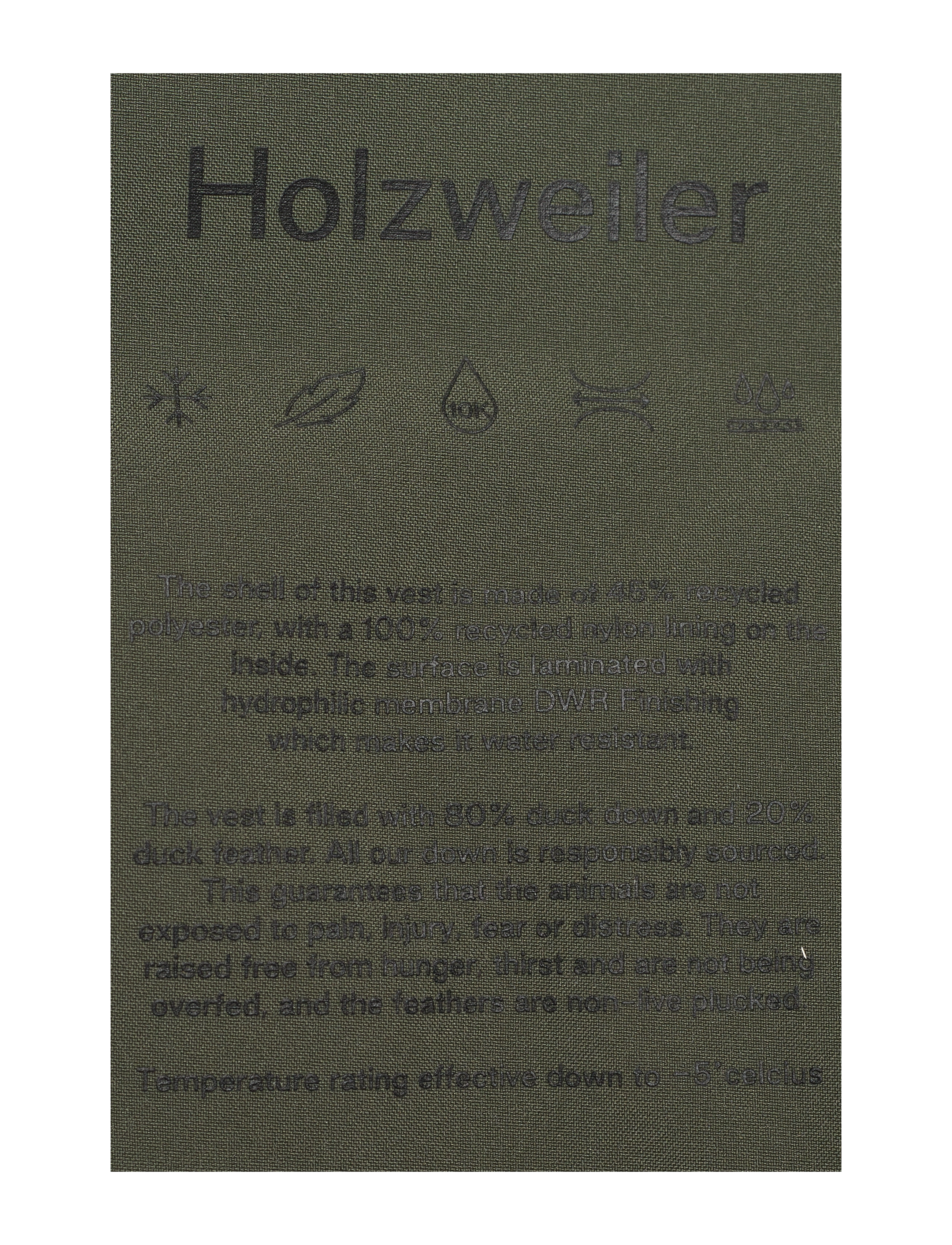 HOLZWEILER - Diff Down Vest - army - 2
