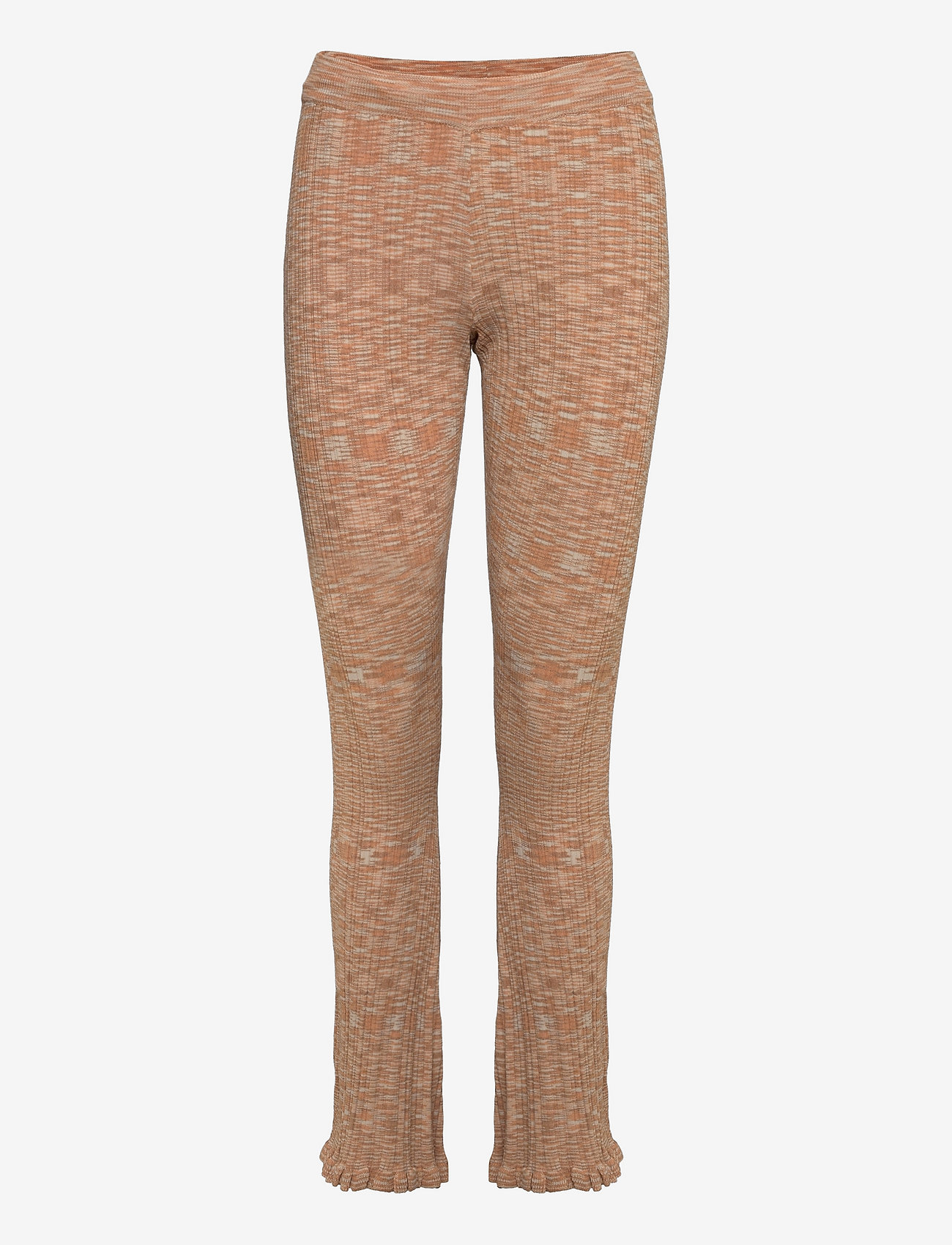 HOLZWEILER - Dahlia Knit Trouser 22-01 - flare bukser - lt. orange mix - 0