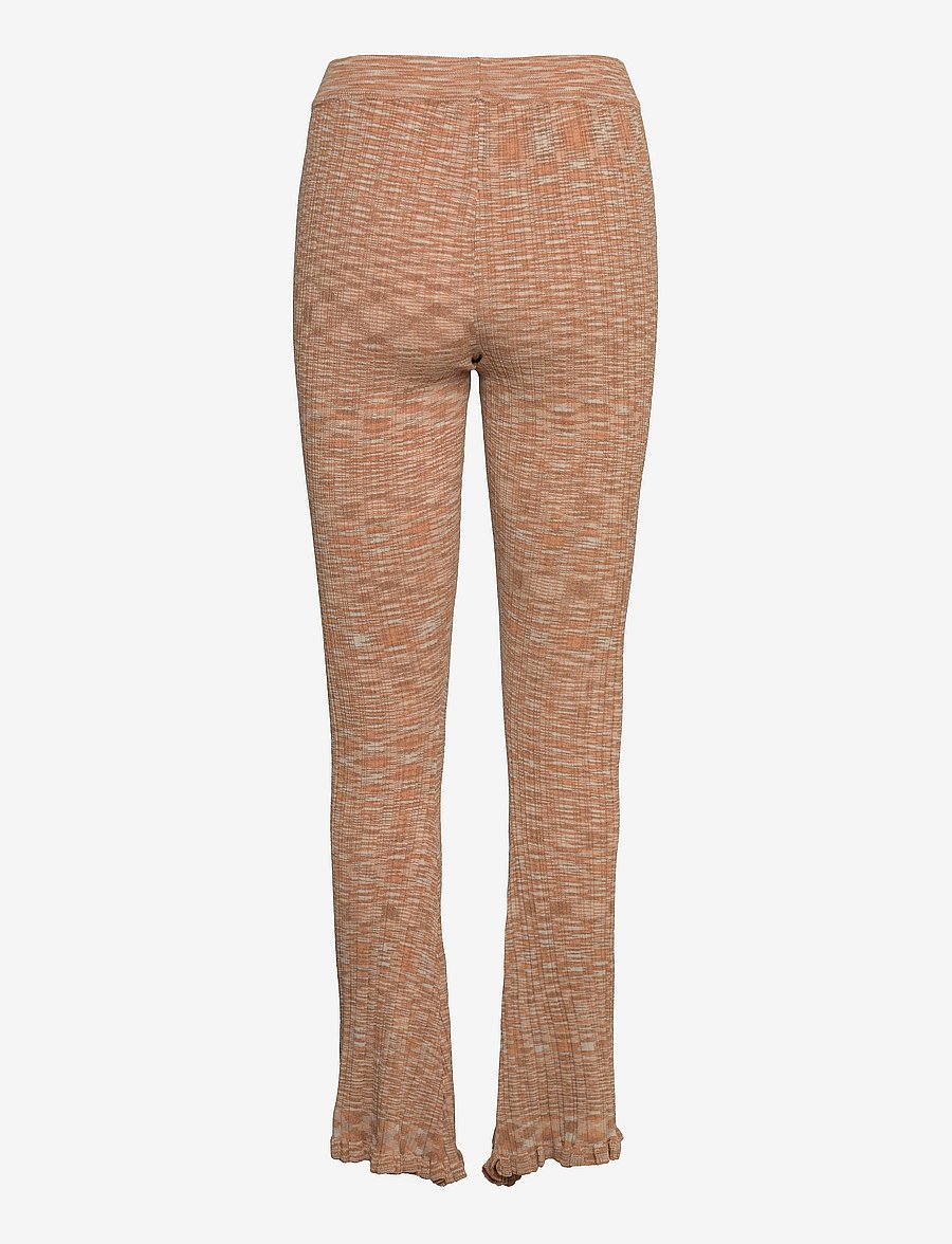 HOLZWEILER - Dahlia Knit Trouser 22-01 - slengbukser - lt. orange mix - 1