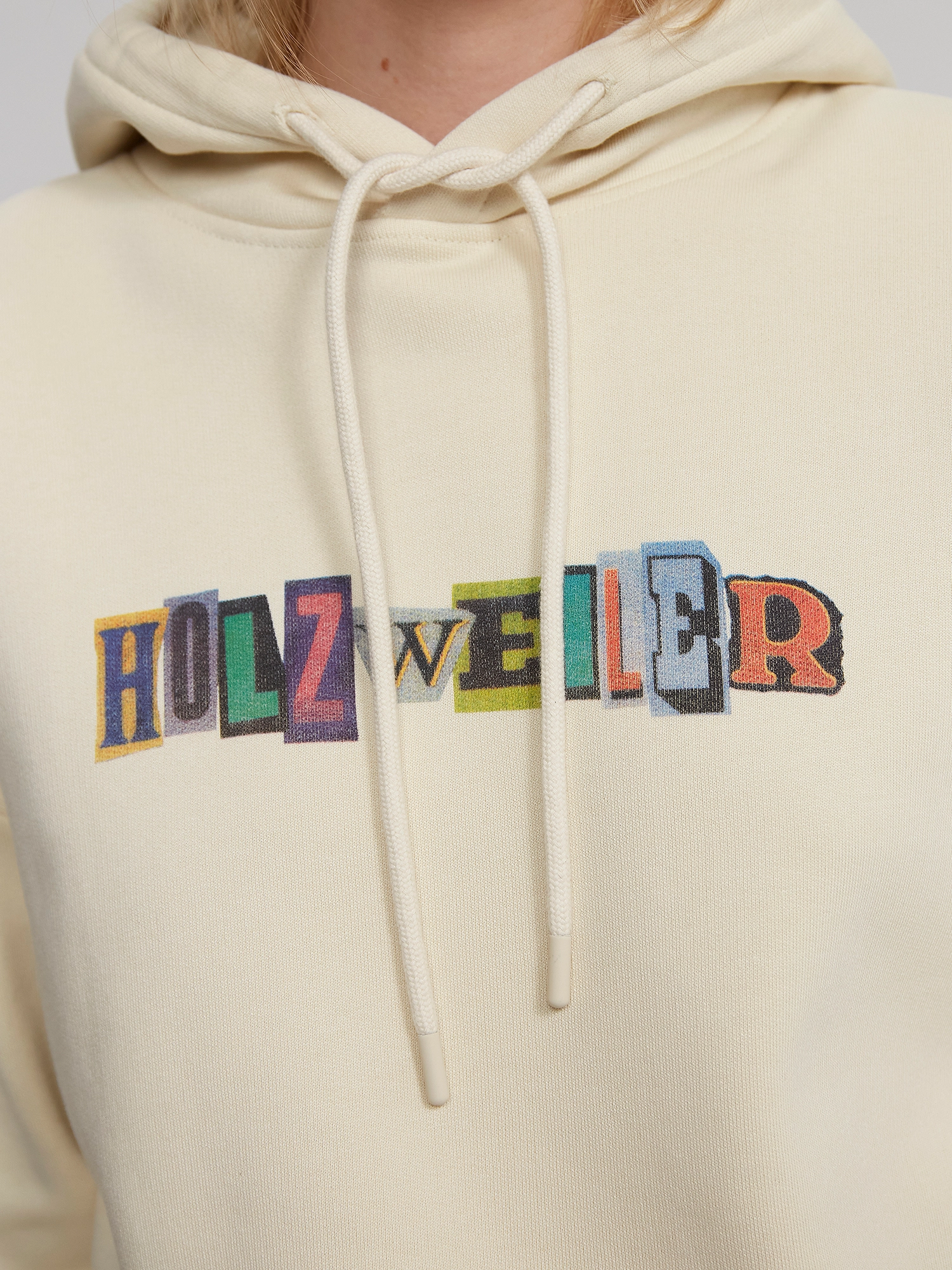 HOLZWEILER - Placebo Print Hoodie 22-02 - ecru - 3