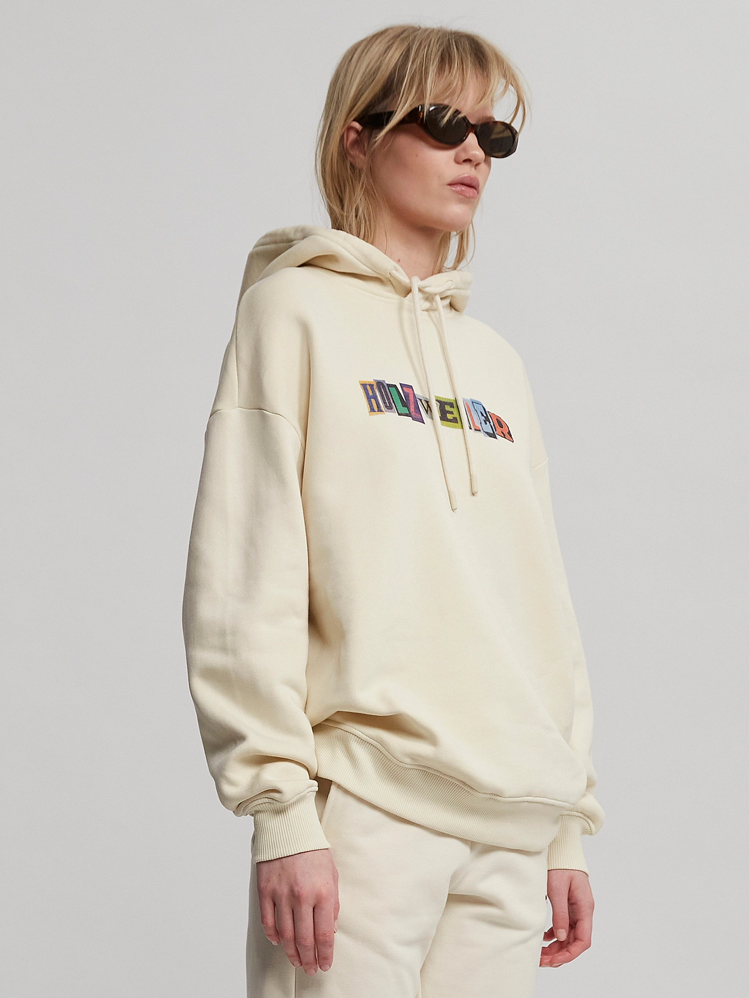 HOLZWEILER - Placebo Print Hoodie 22-02 - ecru - 4
