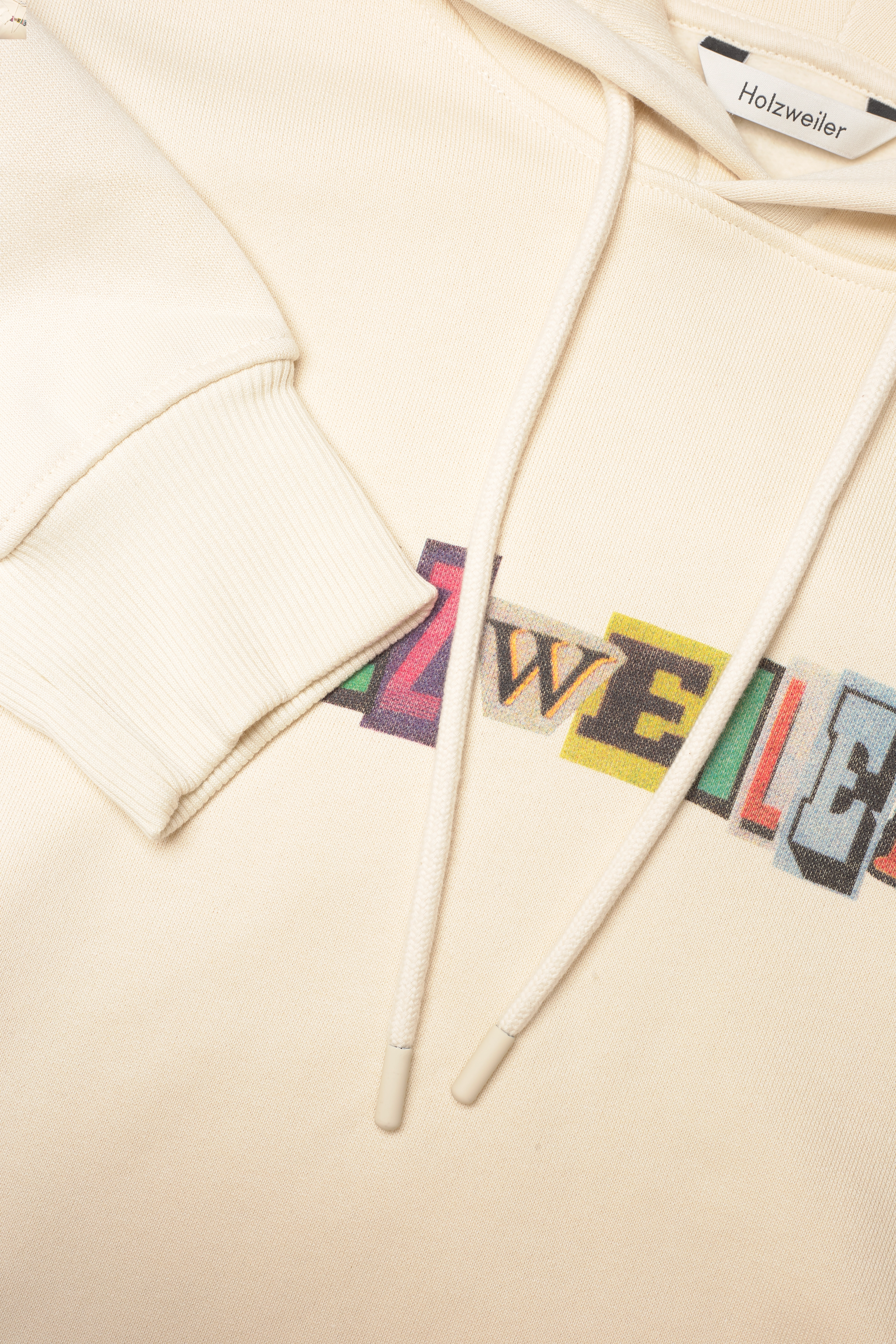 HOLZWEILER - Placebo Print Hoodie 22-02 - ecru - 5