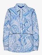 Bino Print Shirt Jacket 22-02 - BLUE MIX