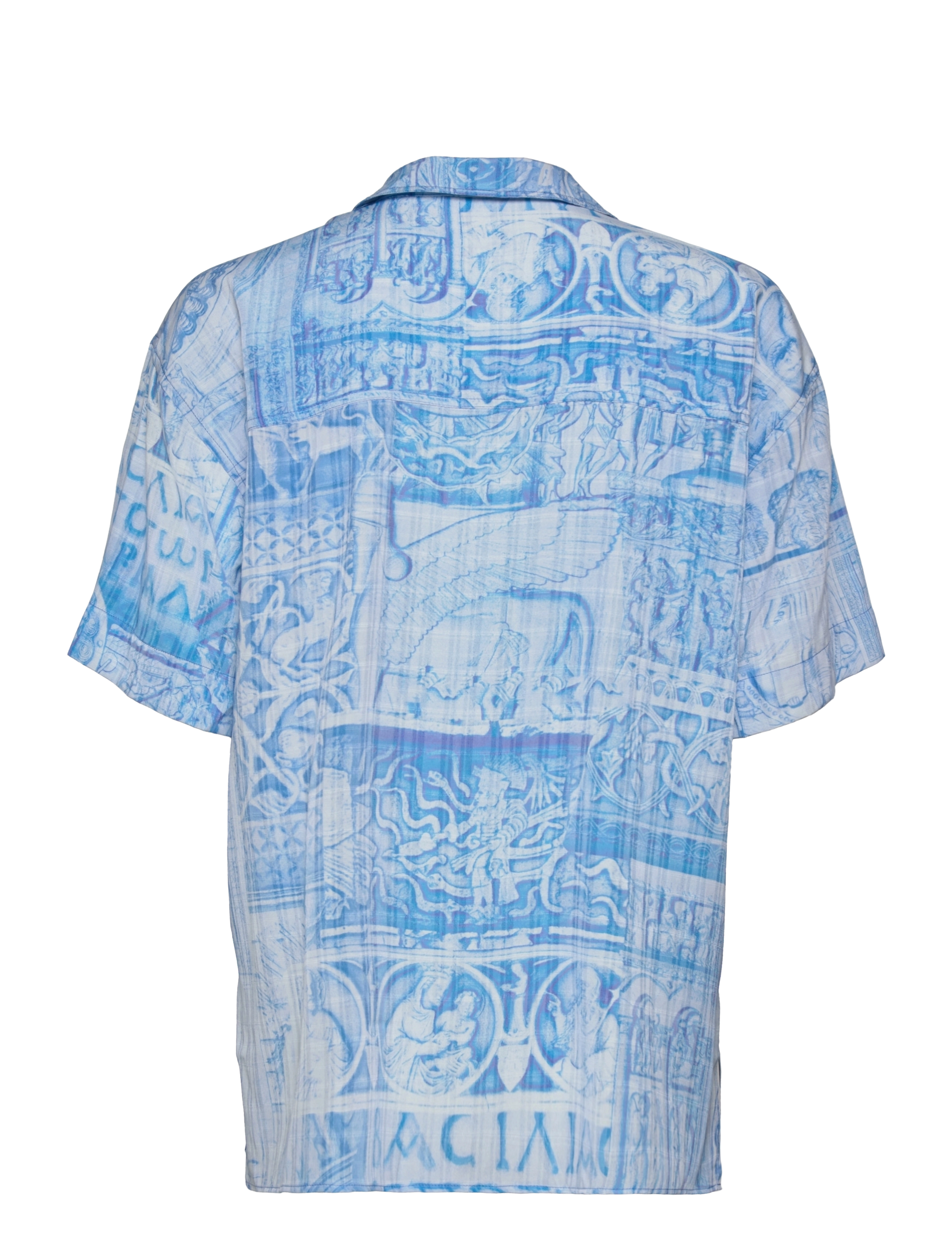 HOLZWEILER - Edgar Print Shirt 22-02 - lühikeste varrukatega särgid - blue mix - 2