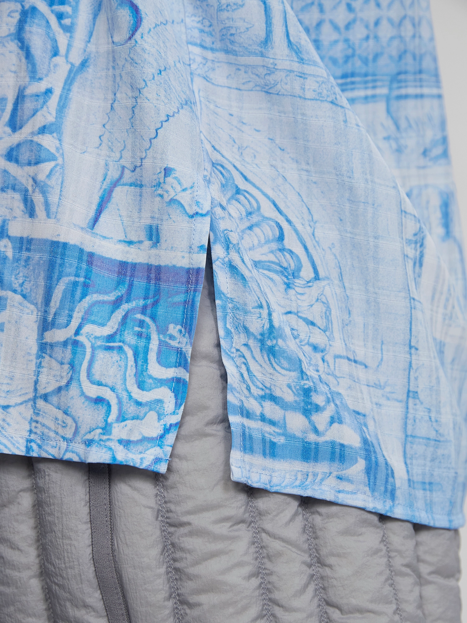 HOLZWEILER - Edgar Print Shirt 22-02 - lühikeste varrukatega särgid - blue mix - 4