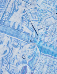 HOLZWEILER - Edgar Print Shirt 22-02 - lühikeste varrukatega särgid - blue mix - 5