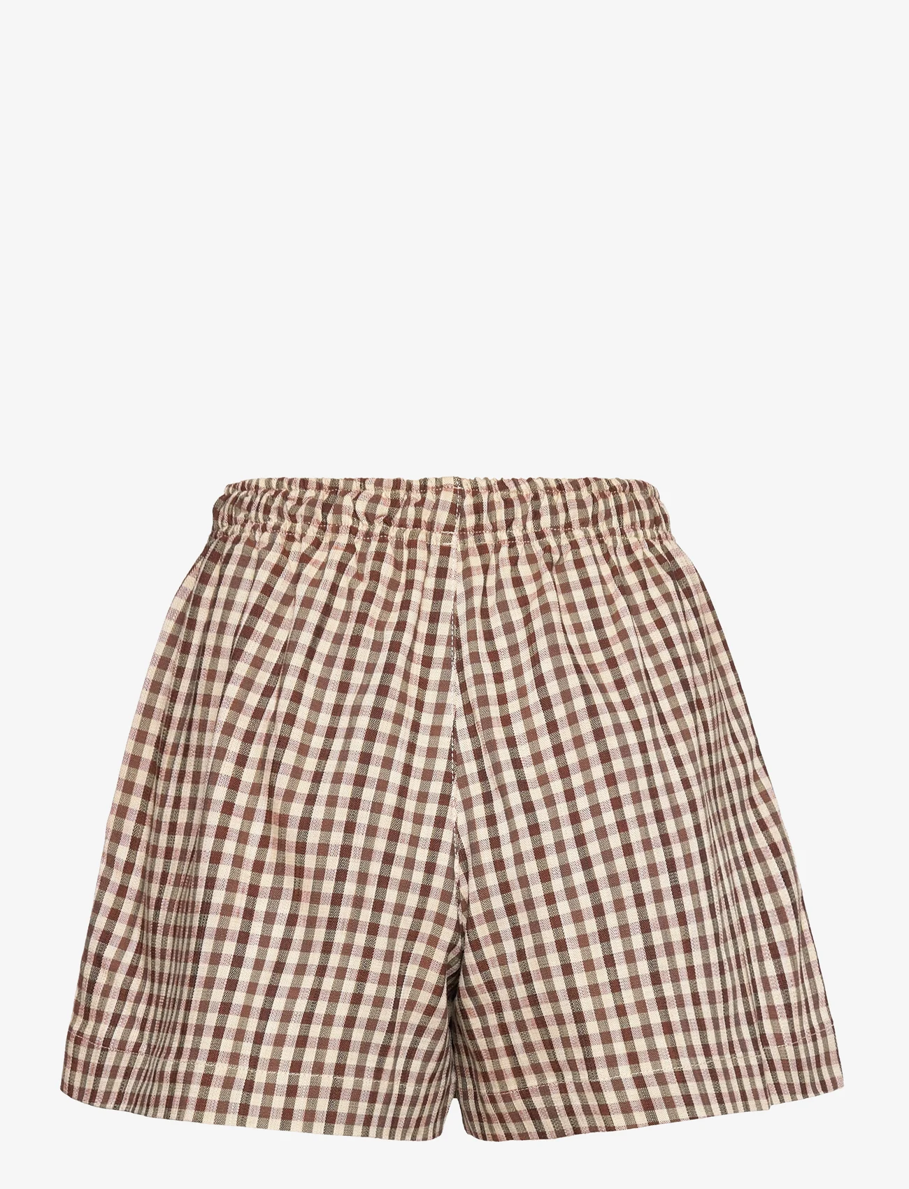 HOLZWEILER - Musan Check Shorts 22-02 - casual korte broeken - brown check - 1