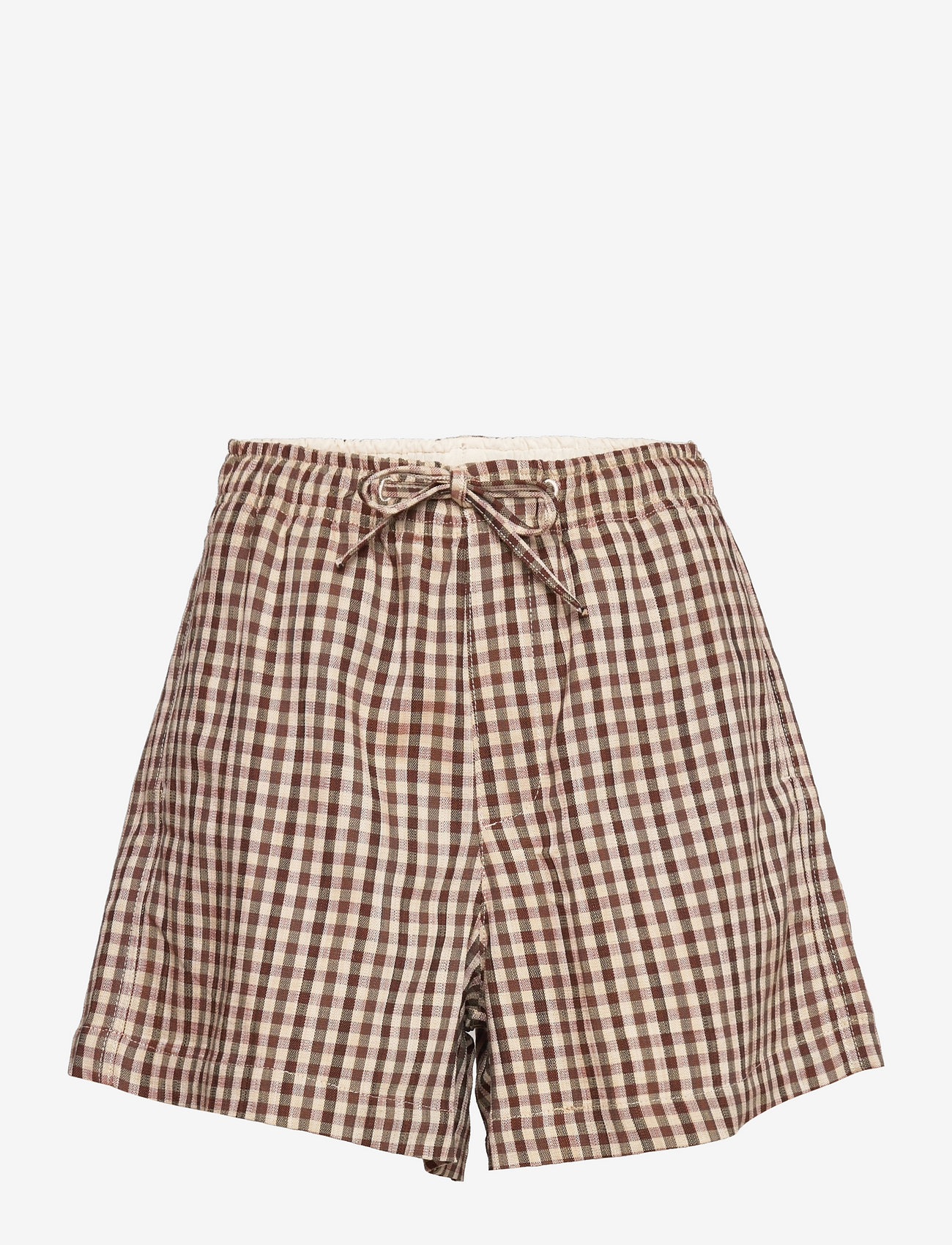 HOLZWEILER - Musan Check Shorts 22-02 - brown check - 1