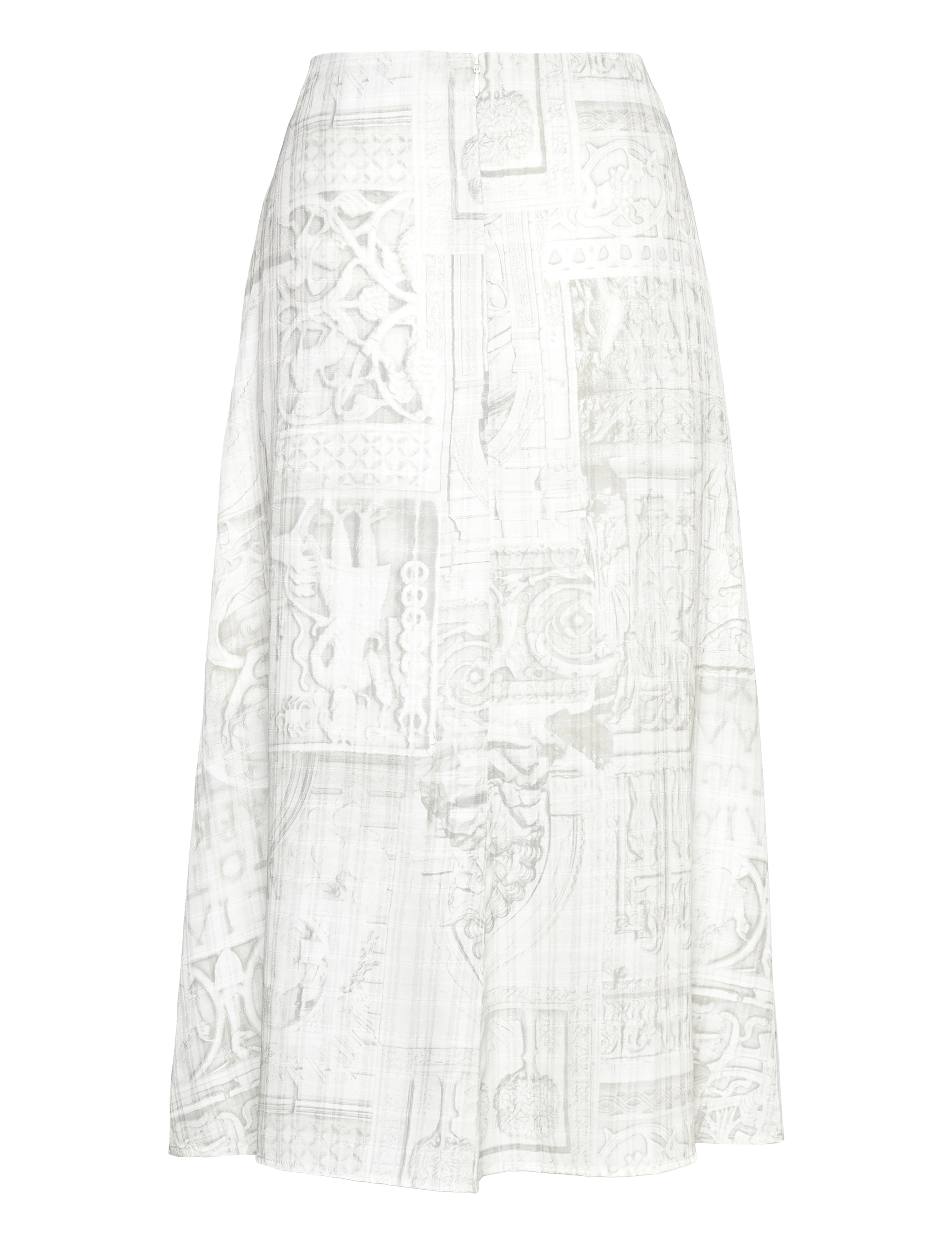 HOLZWEILER - Ivy Print Skirt 22-02 - lt. grey mix - 1