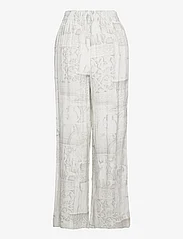 HOLZWEILER - Luka Print Trouser 22-02 - bukser med brede ben - lt. grey mix - 1