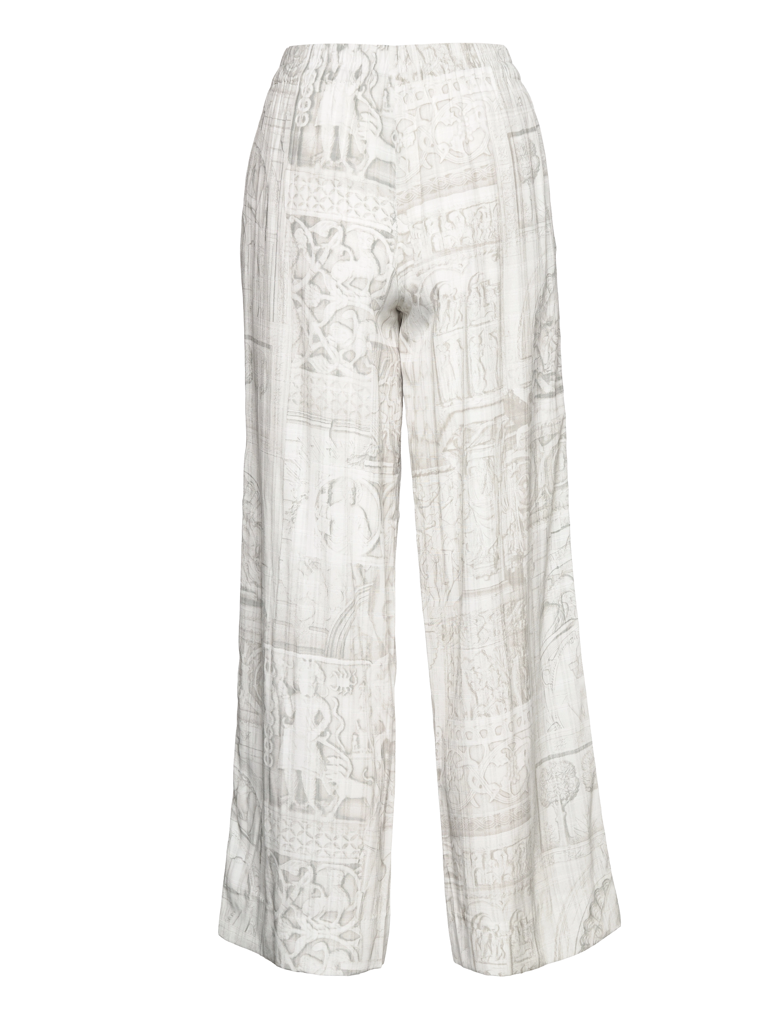 HOLZWEILER - Luka Print Trouser 22-02 - festtøj til outletpriser - lt. grey mix - 2