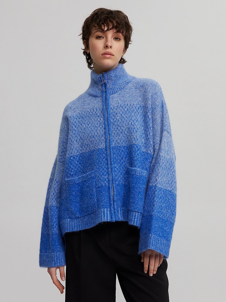 HOLZWEILER - Tine Knit Cardigan 22-02 - blue - 3