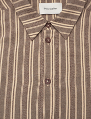 HOLZWEILER - Clip Striped Shirt - avslappede skjorter - brown stripe - 2