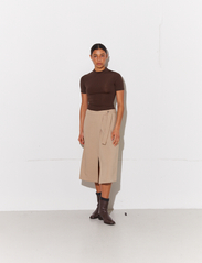 HOLZWEILER - Gabriela Skirt - midi kjolar - sand - 2