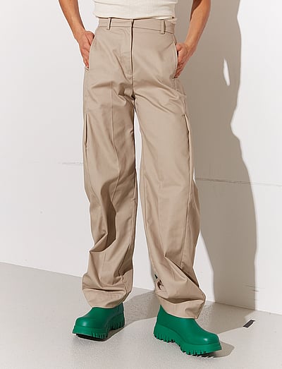 HOLZWEILER Vidda Trousers - Laia säärega püksid - SAND / beige