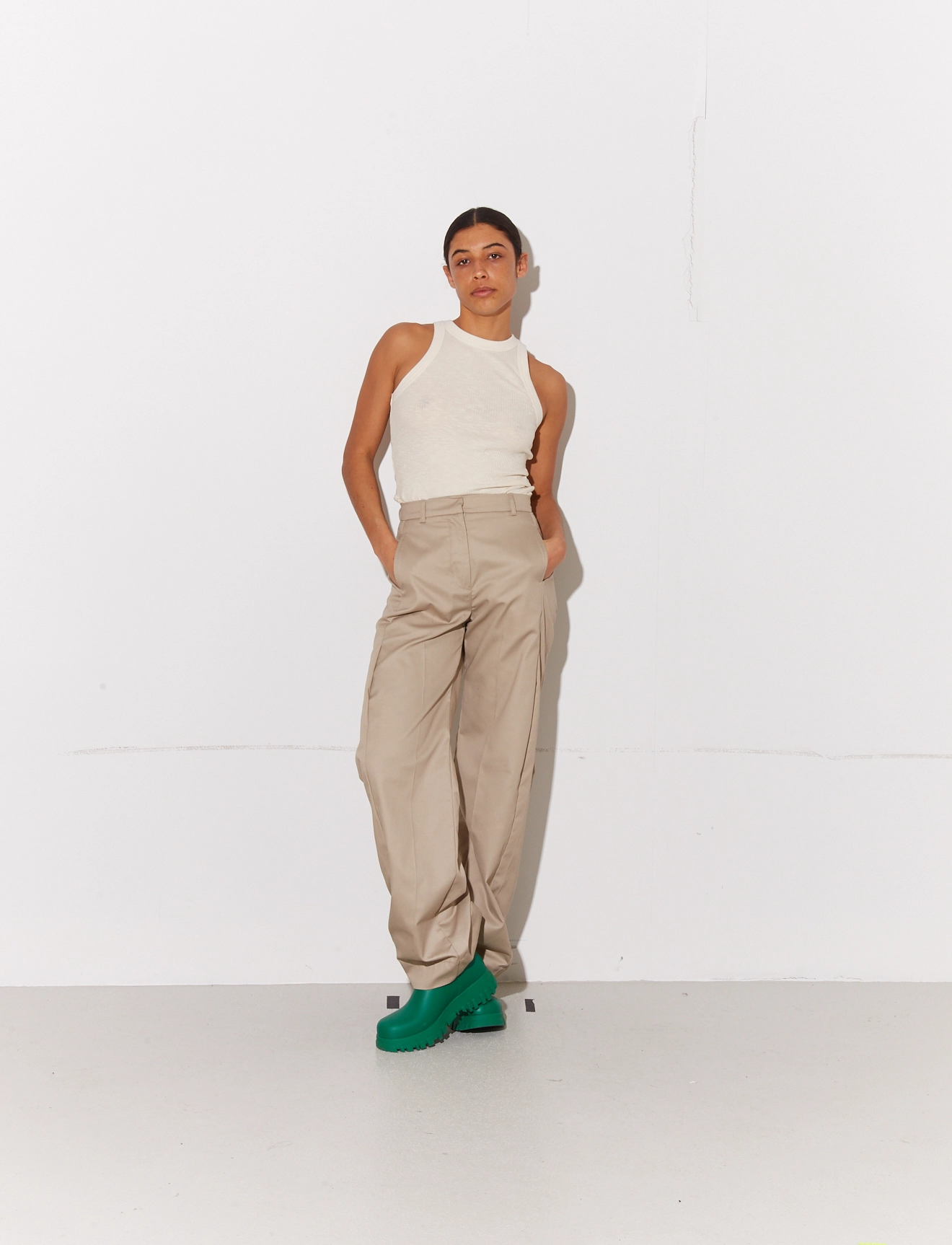 HOLZWEILER - Vidda Trousers - party wear at outlet prices - sand - 3