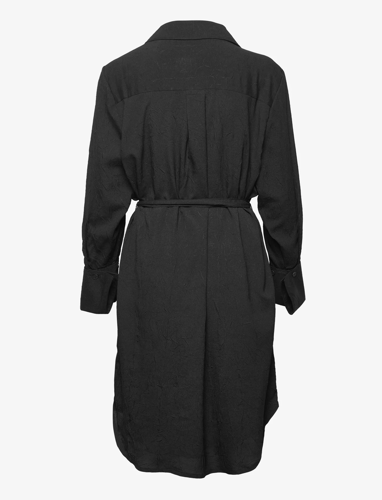HOLZWEILER - Evi Structure Dress - skjortekjoler - black - 1