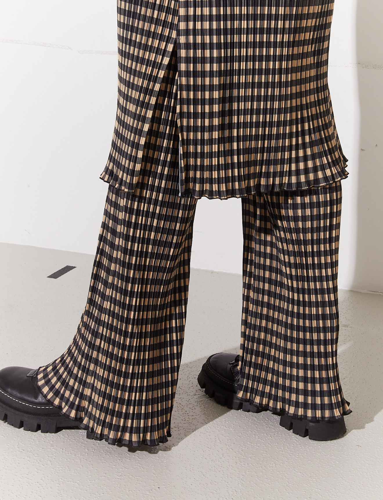 HOLZWEILER - Galia Check Dress - midikleider - beige check - 4