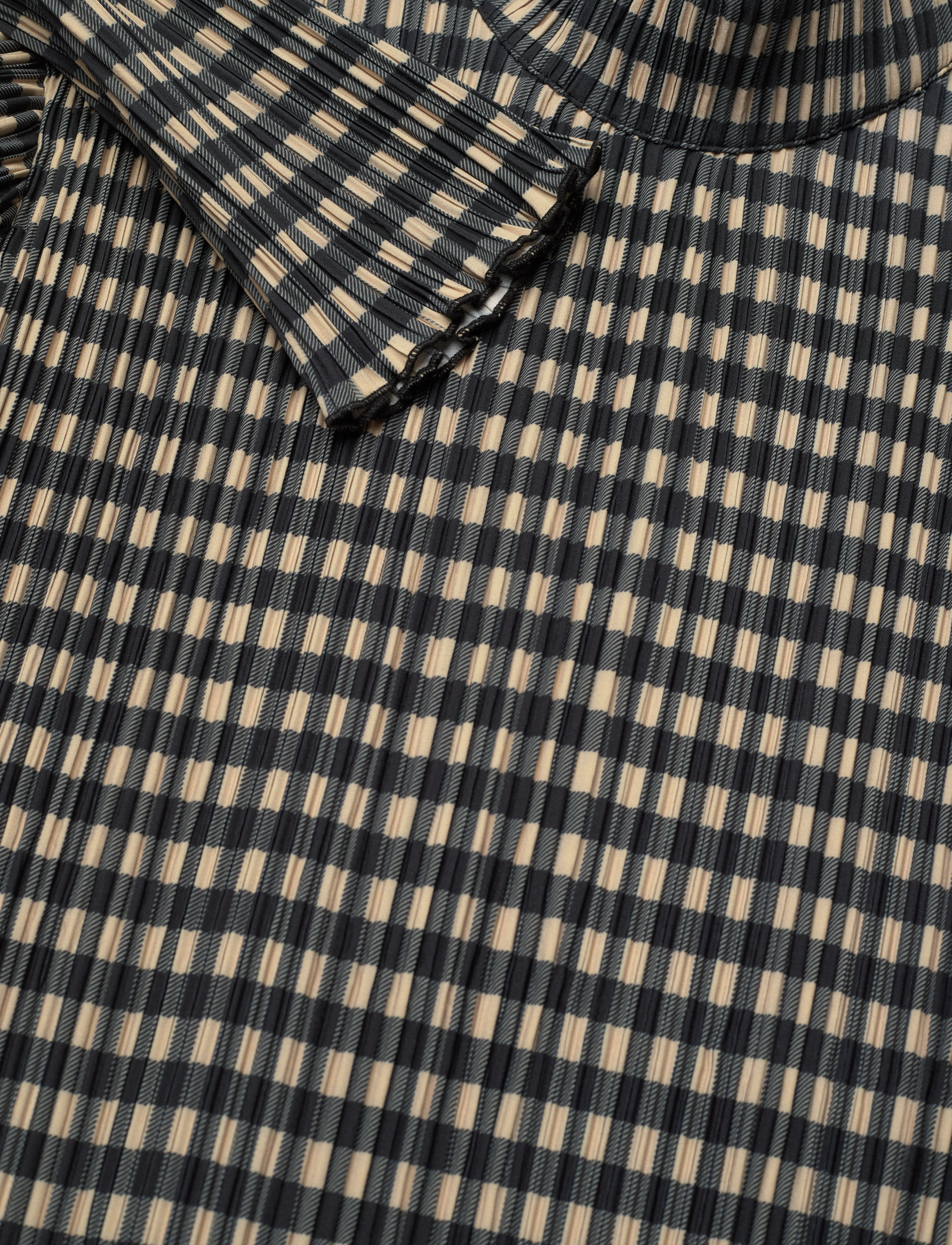HOLZWEILER - Galia Check Dress - midikleider - beige check - 5