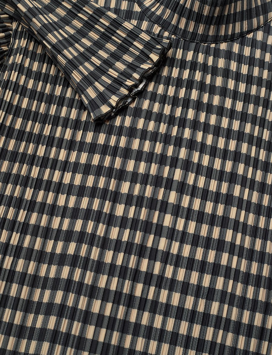 HOLZWEILER - Galia Check Dress - midikleidid - beige check - 5