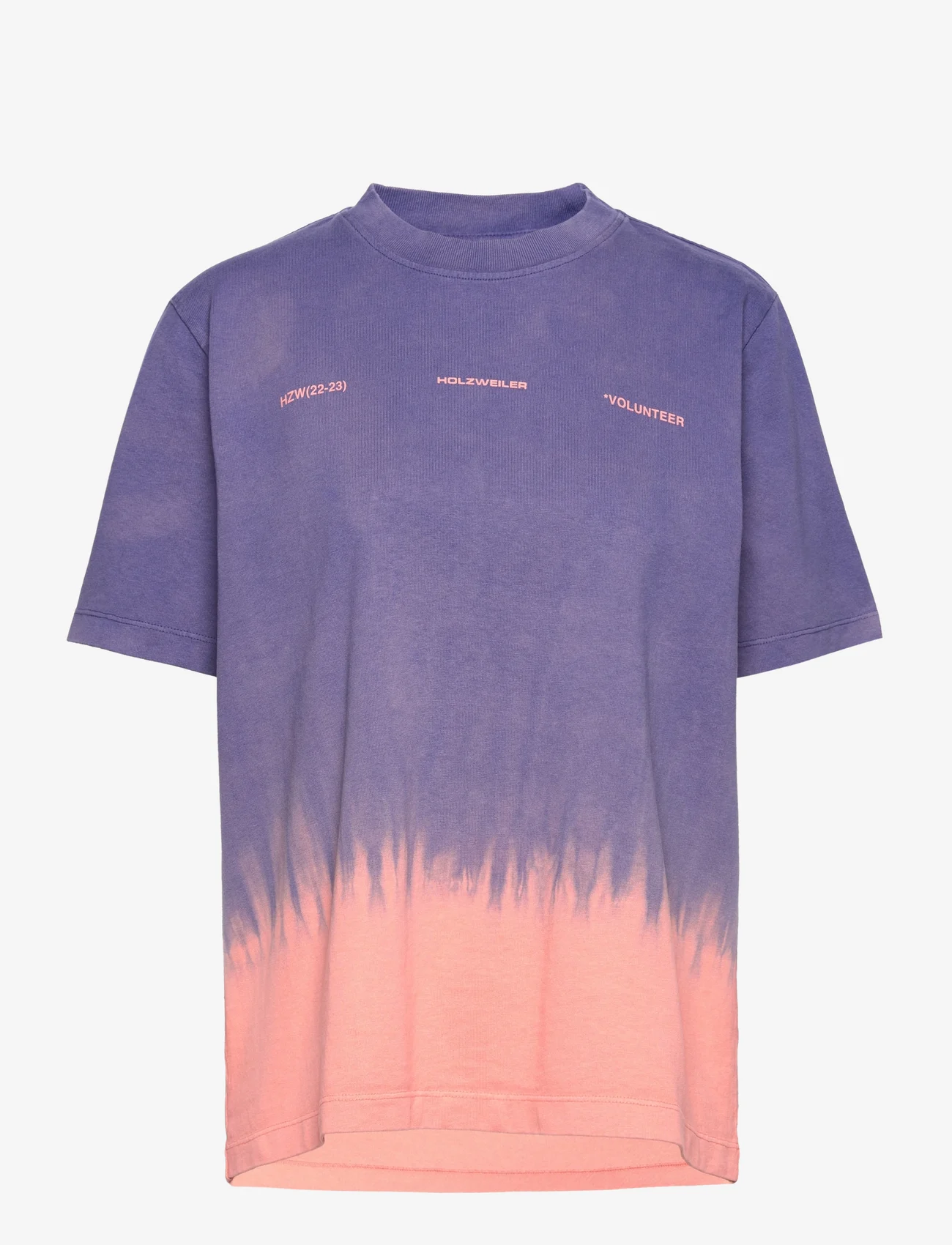 HOLZWEILER - Kjerag Dye Tee - t-shirts & tops - purple mix - 0