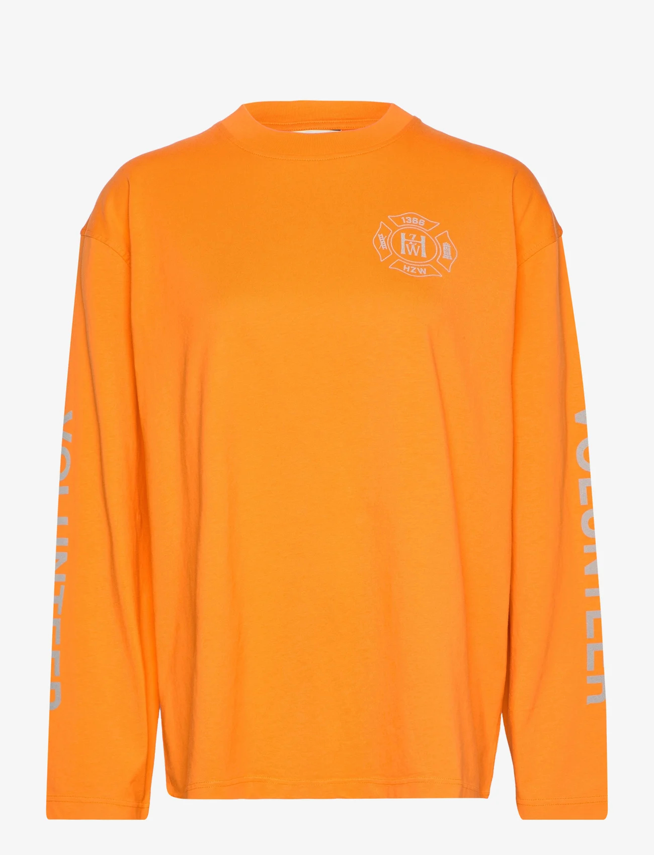 HOLZWEILER - W. Spectre Thermal Longsleeve - t-shirts & topper - orange - 0