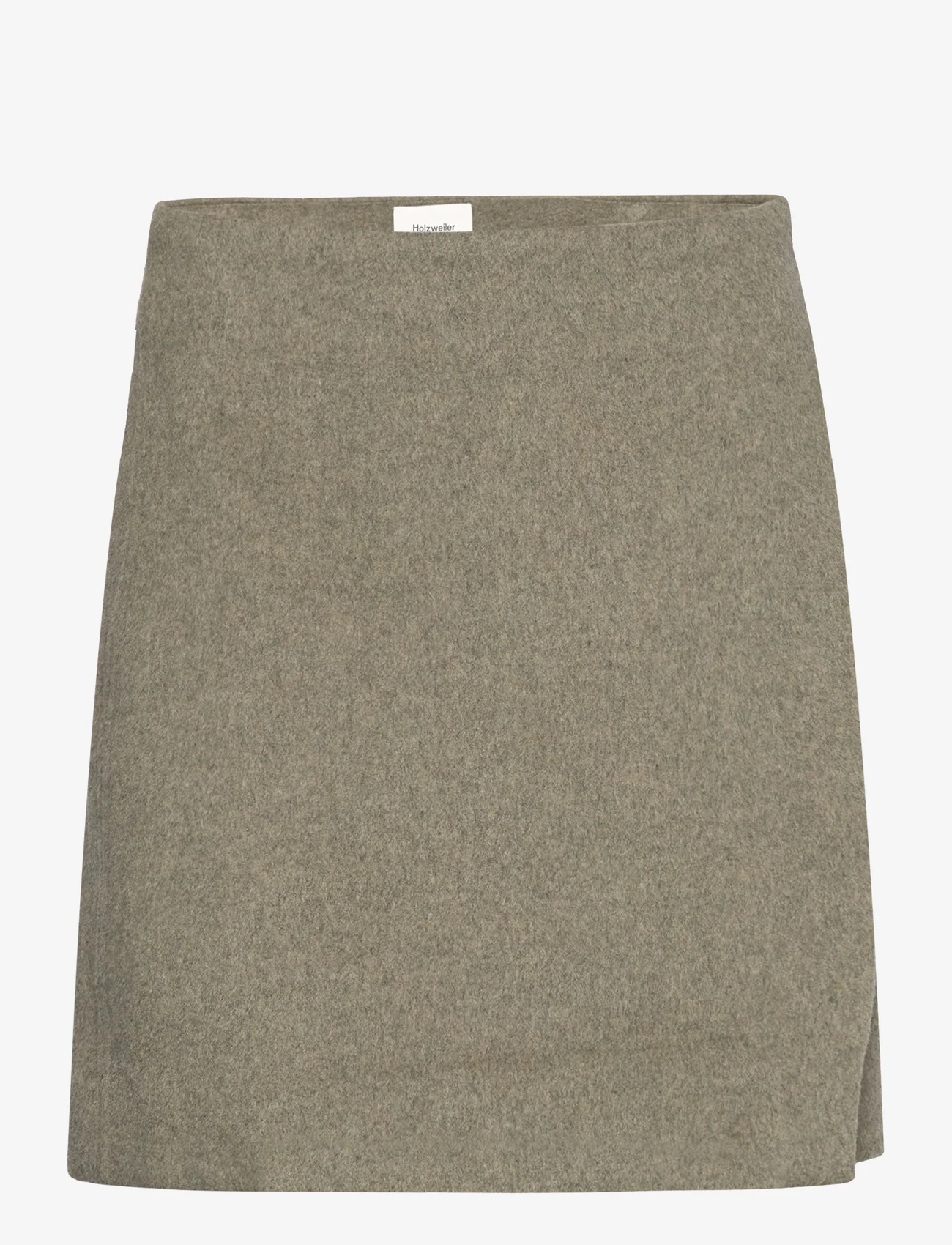 HOLZWEILER - Erina Wool Skirt - korte nederdele - green - 0