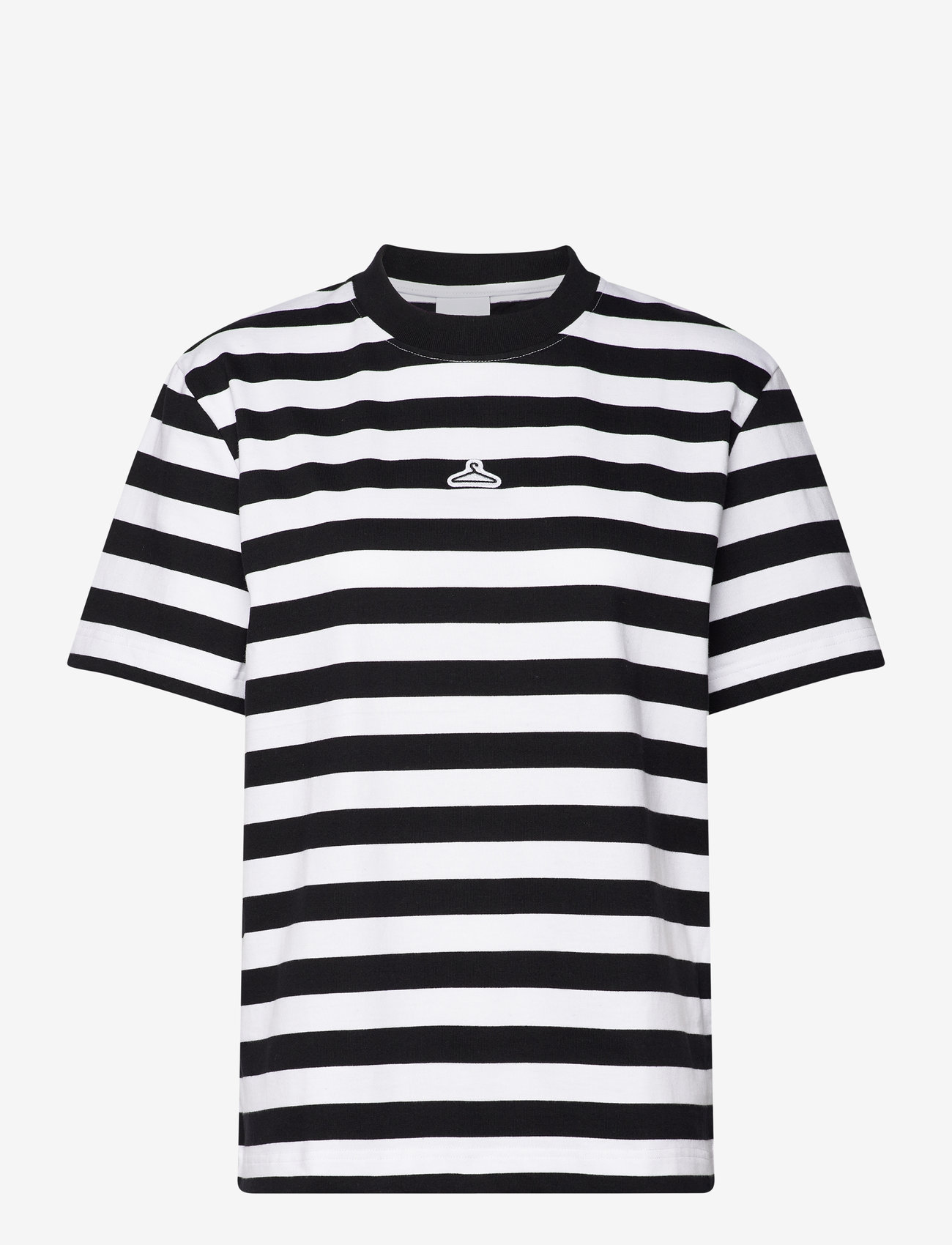 HOLZWEILER - W. Hanger Striped Tee - black white - 0