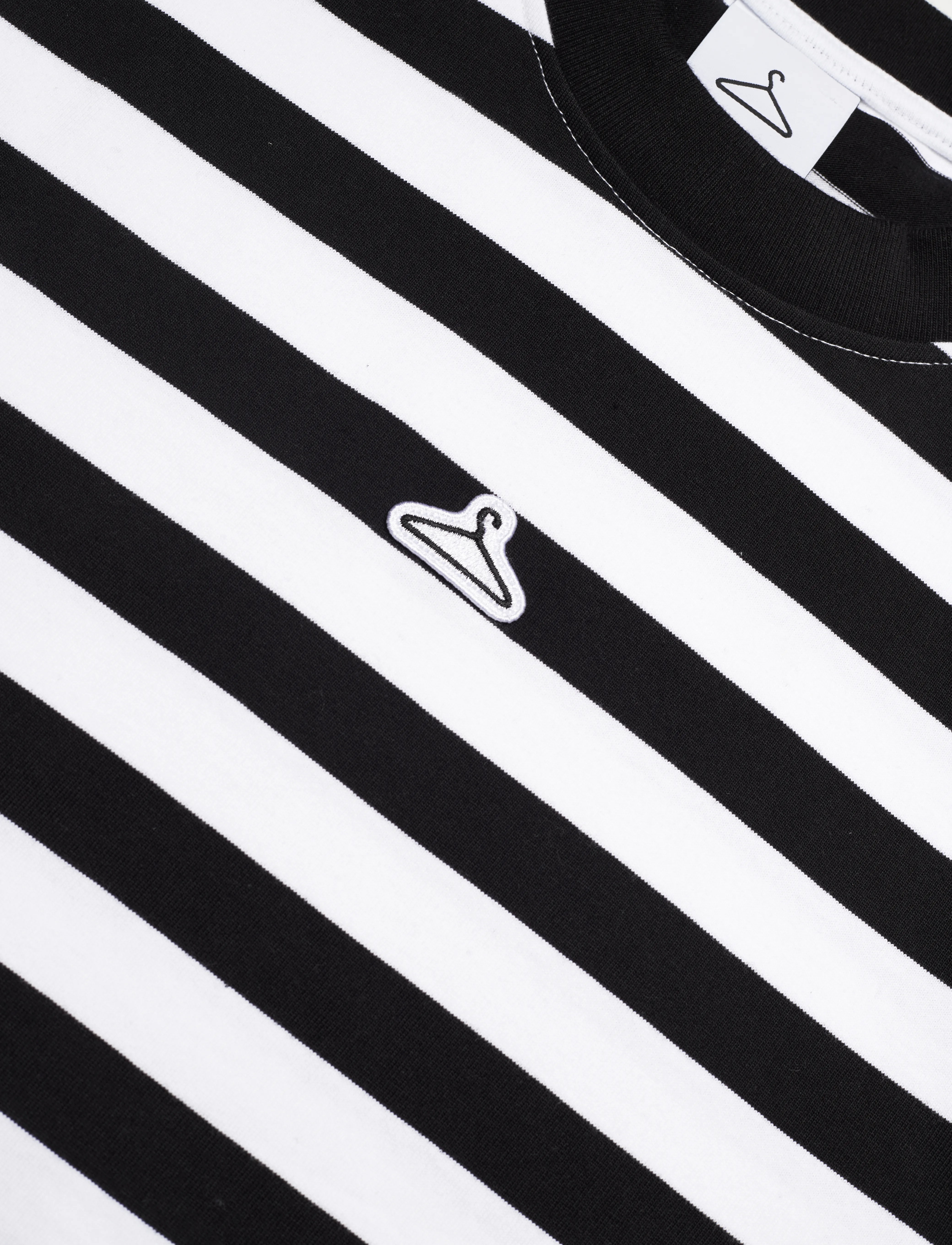 HOLZWEILER - W. Hanger Striped Tee - black white - 2