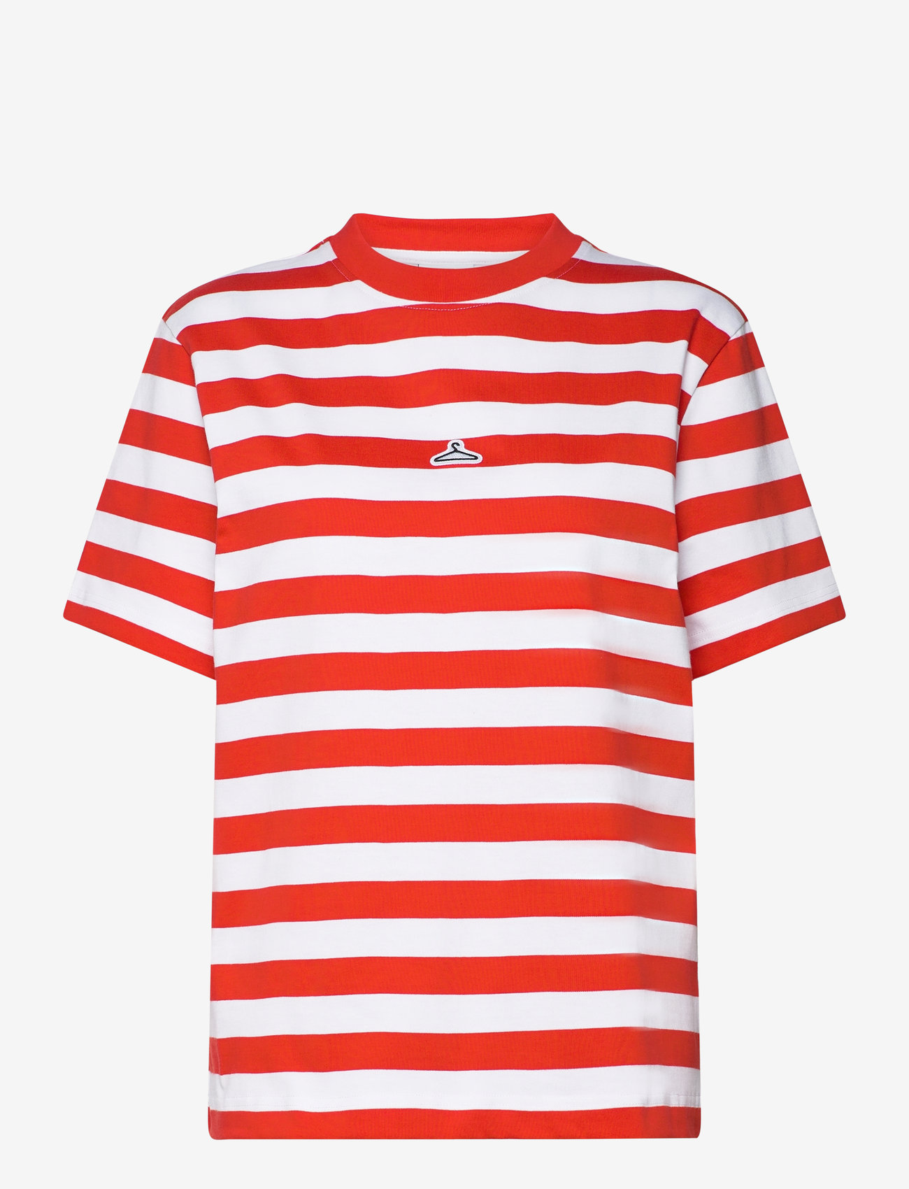 HOLZWEILER - W. Hanger Striped Tee - red white - 0