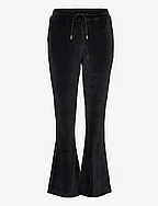 W. Hanger Velvet Rhinestone Trousers - BLACK