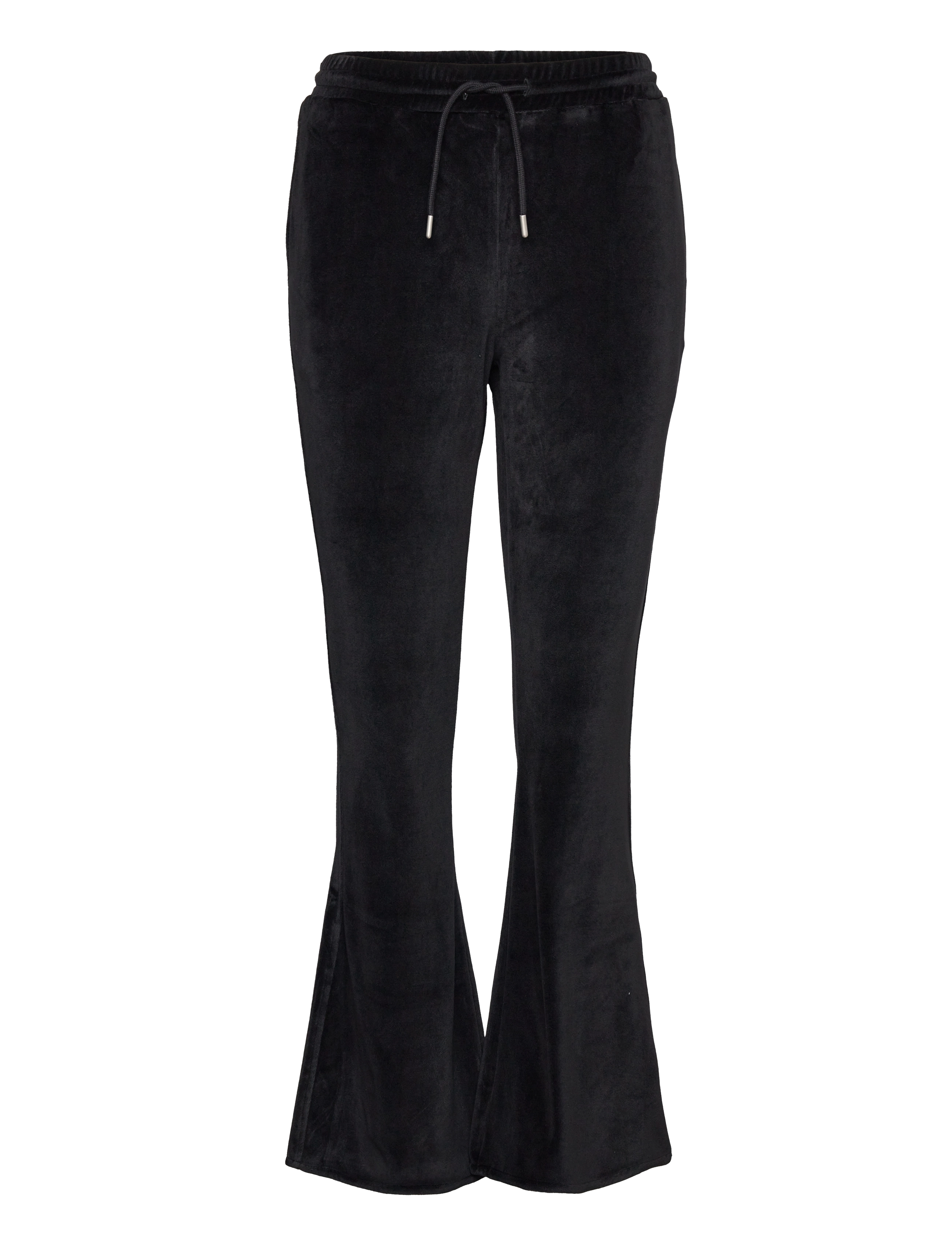 HOLZWEILER W. Hanger Velvet Rhinestone Trousers - HOLZWEILER - BLACK / black