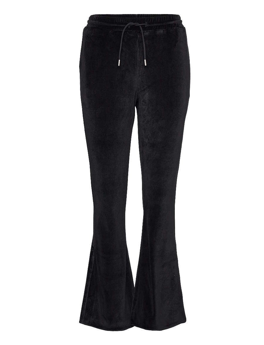 HOLZWEILER - W. Hanger Velvet Rhinestone Trousers - sweatpants - black - 1