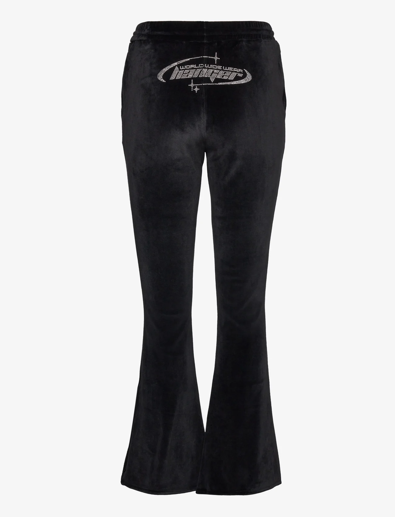 HOLZWEILER - W. Hanger Velvet Rhinestone Trousers - joggers - black - 1