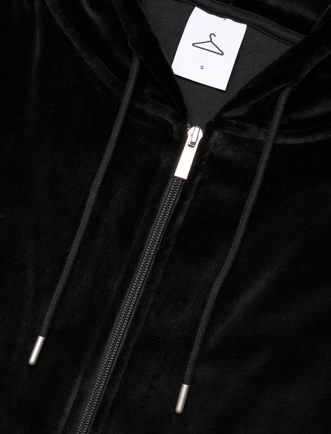 HOLZWEILER W. Hanger Velvet Rhinestone Zip Hoodie sweatshirts einkaufen bei Booztlet