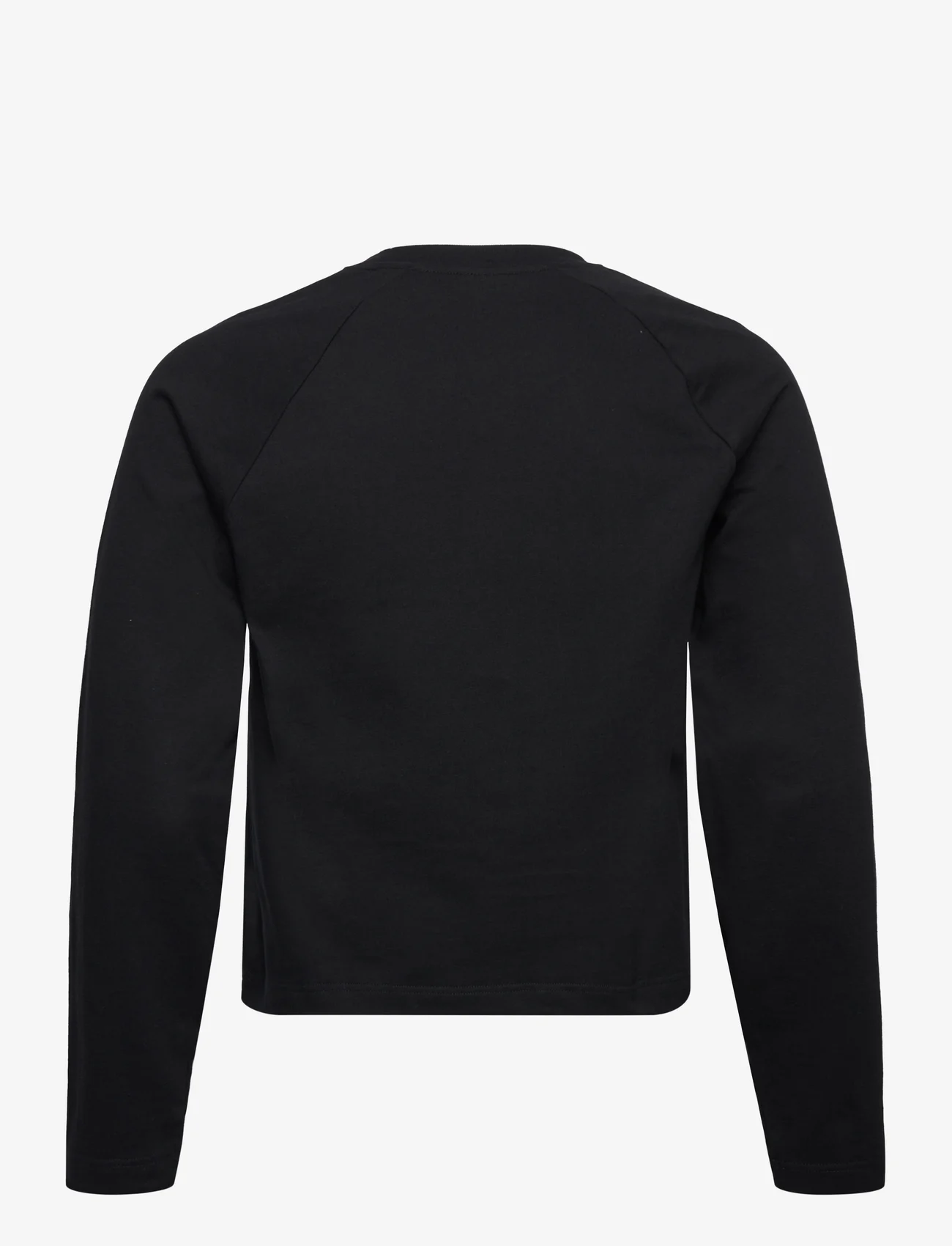 HOLZWEILER - M. Hanger Crop Longsleeve - basic t-shirts - black - 1