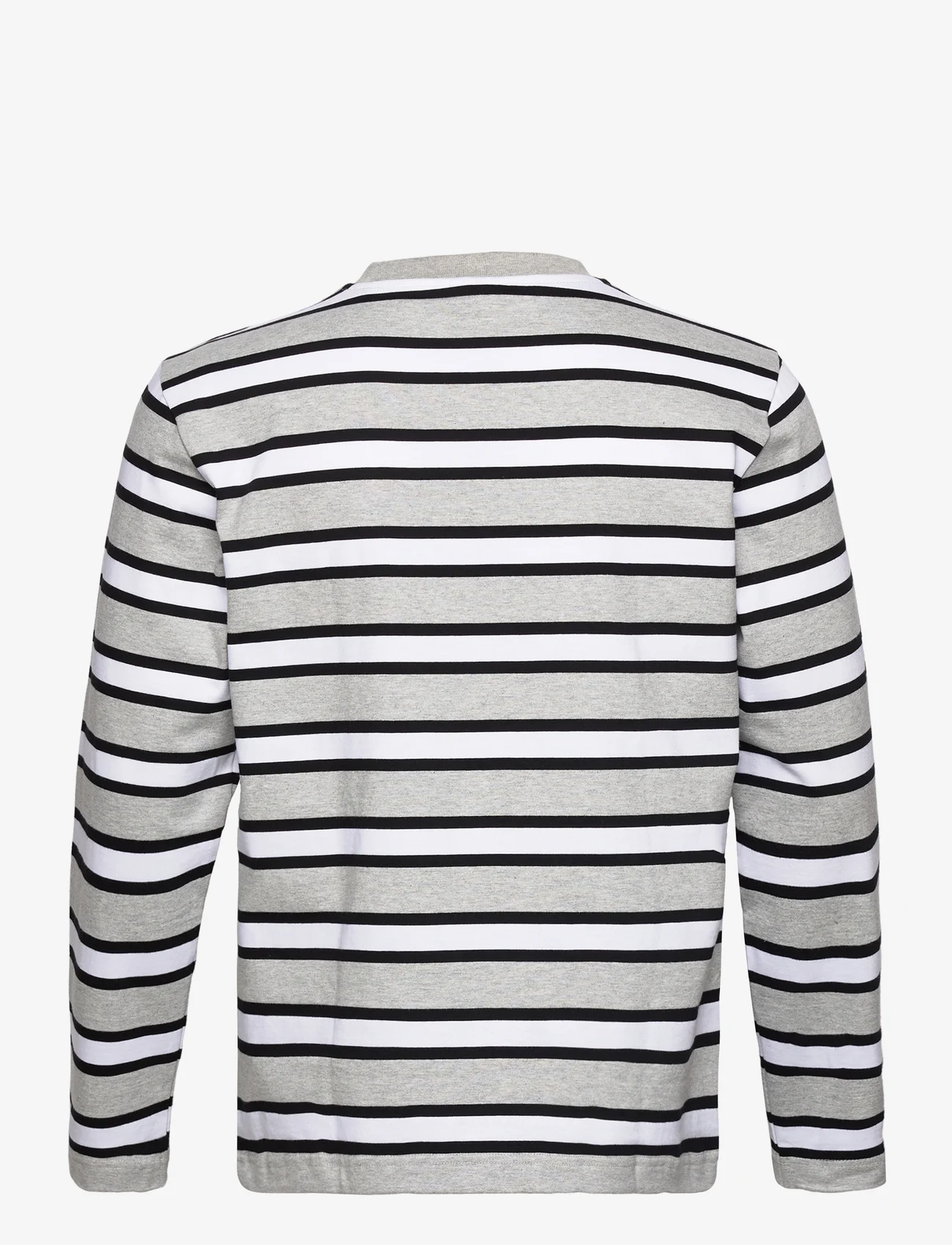 HOLZWEILER - M. Hanger Striped Longsleeve - t-shirts - grey mix - 1
