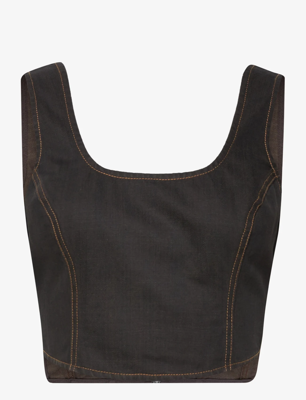 HOLZWEILER - Bonni corset - crop tops - brown - 0