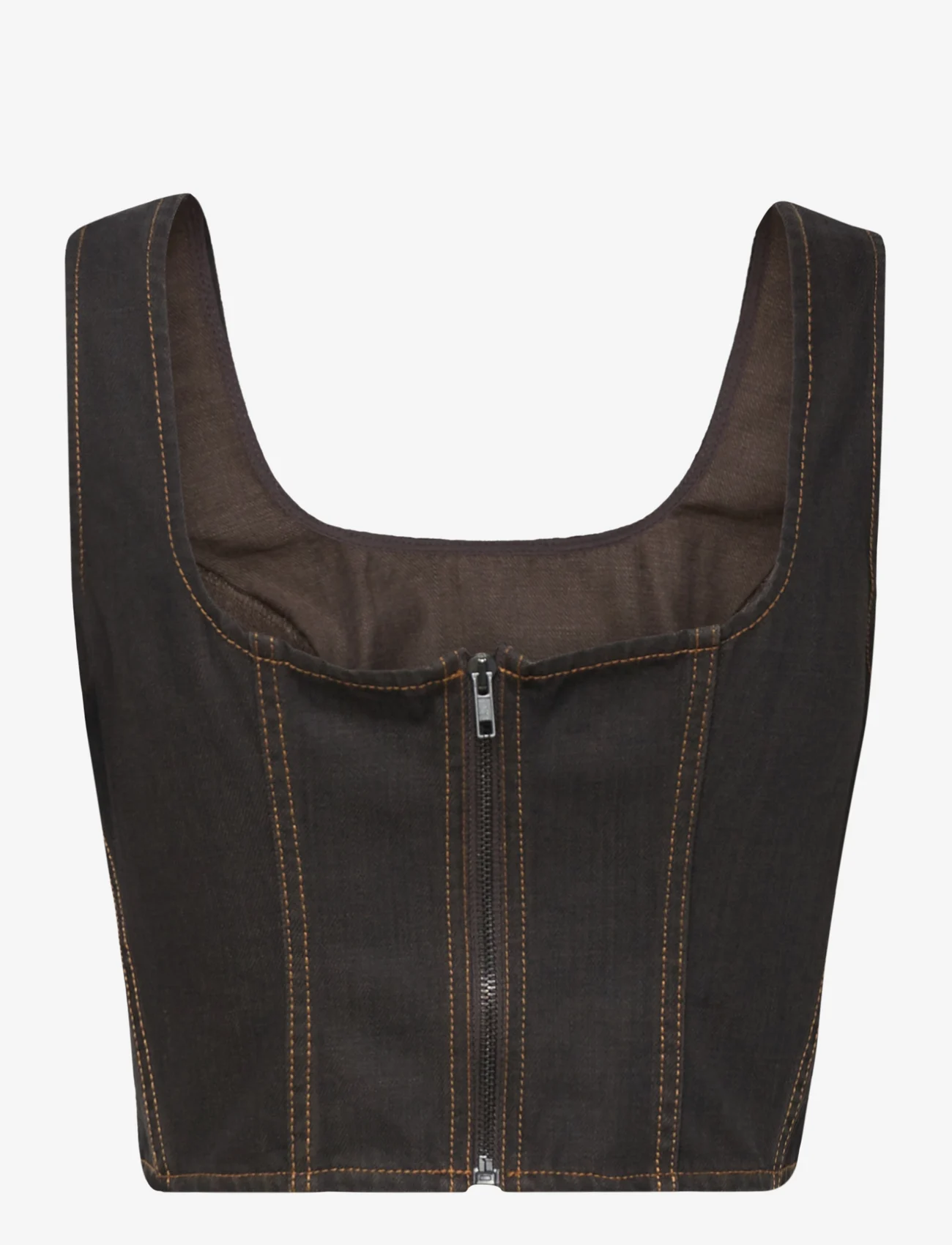 HOLZWEILER - Bonni corset - crop tops - brown - 1