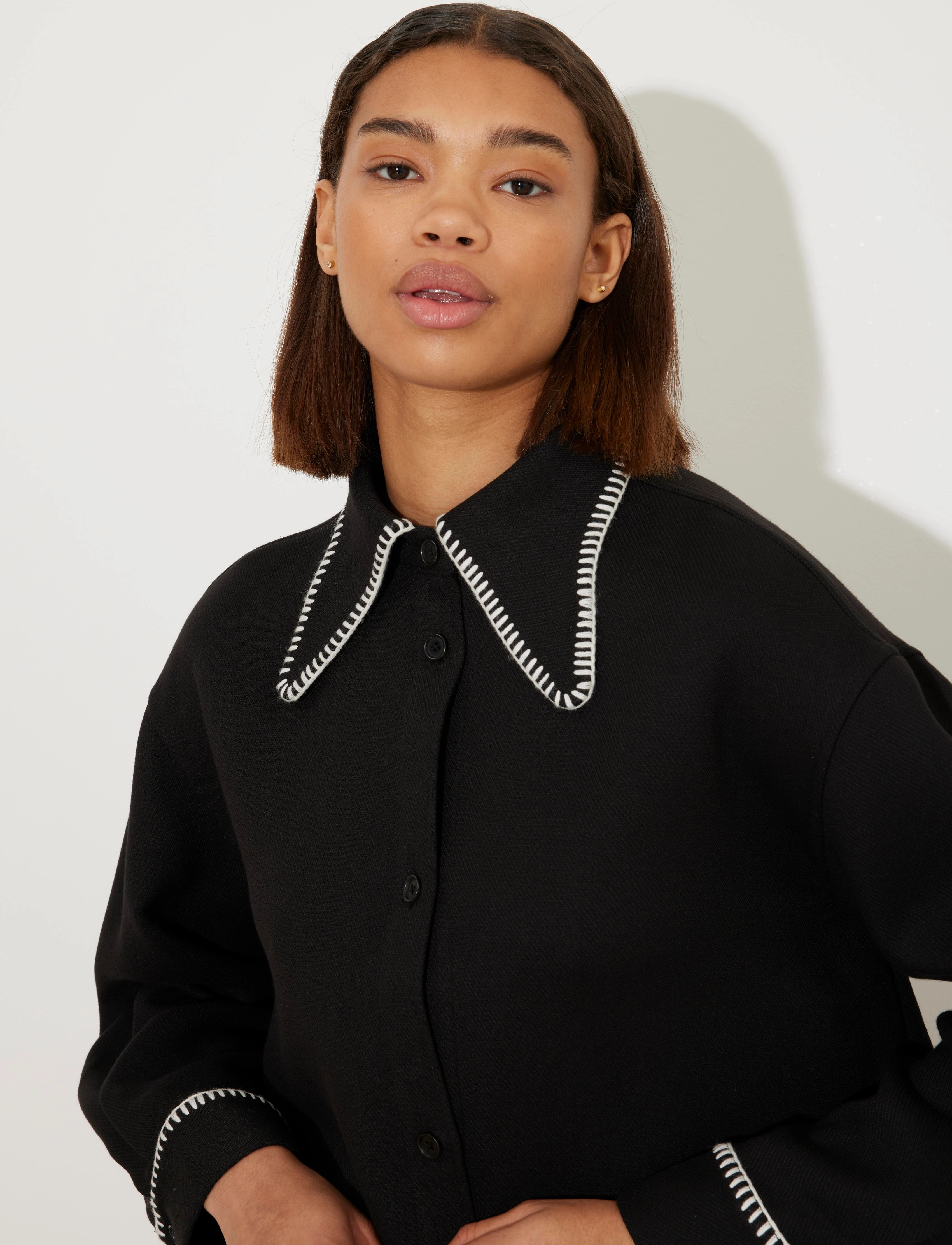 HOLZWEILER - Dais Stitch Shirt - black - 2
