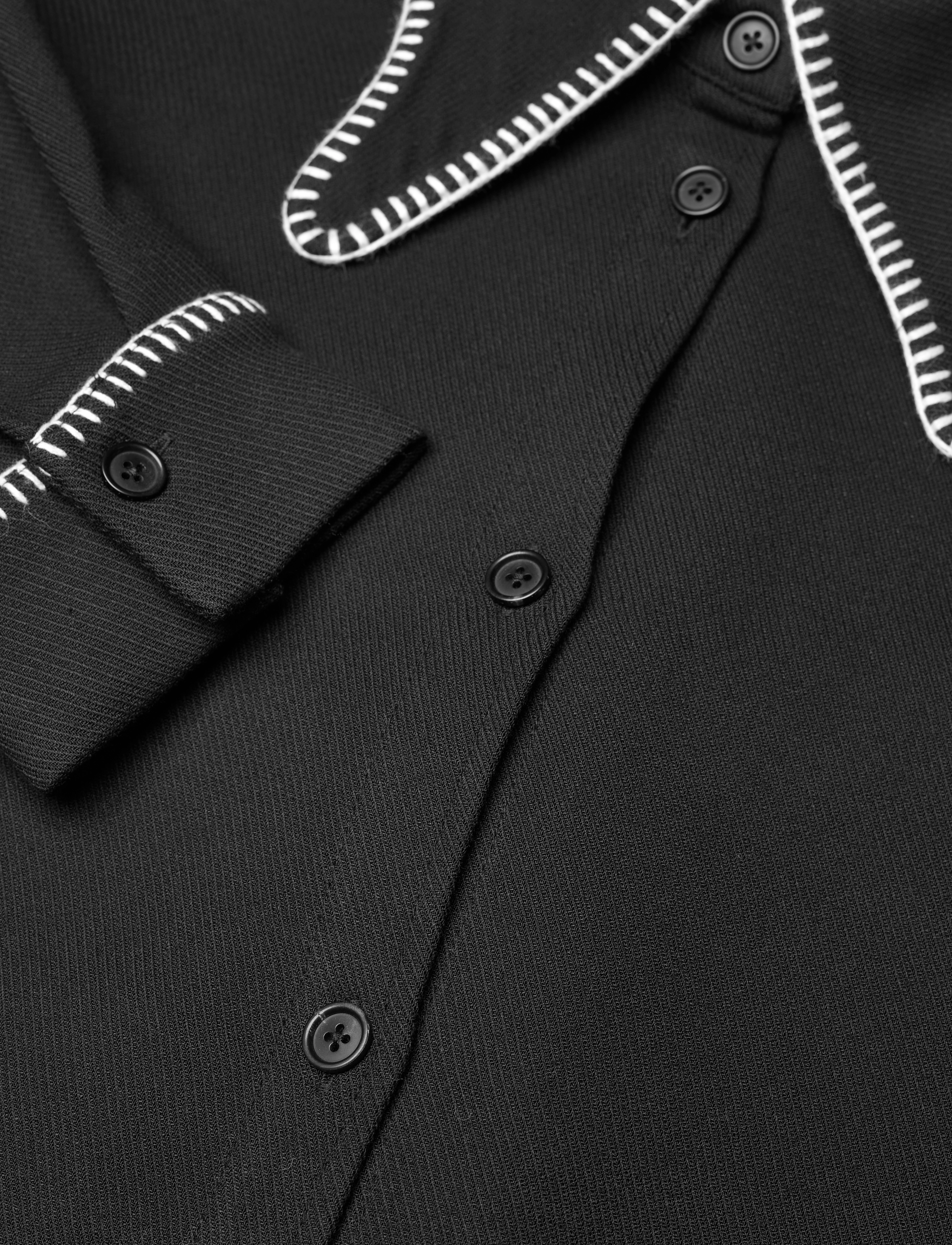 HOLZWEILER - Dais Stitch Shirt - black - 5