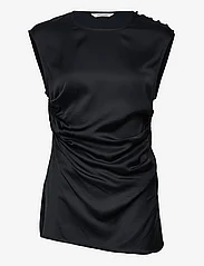 HOLZWEILER - Bell Blouse - sleeveless blouses - black - 0