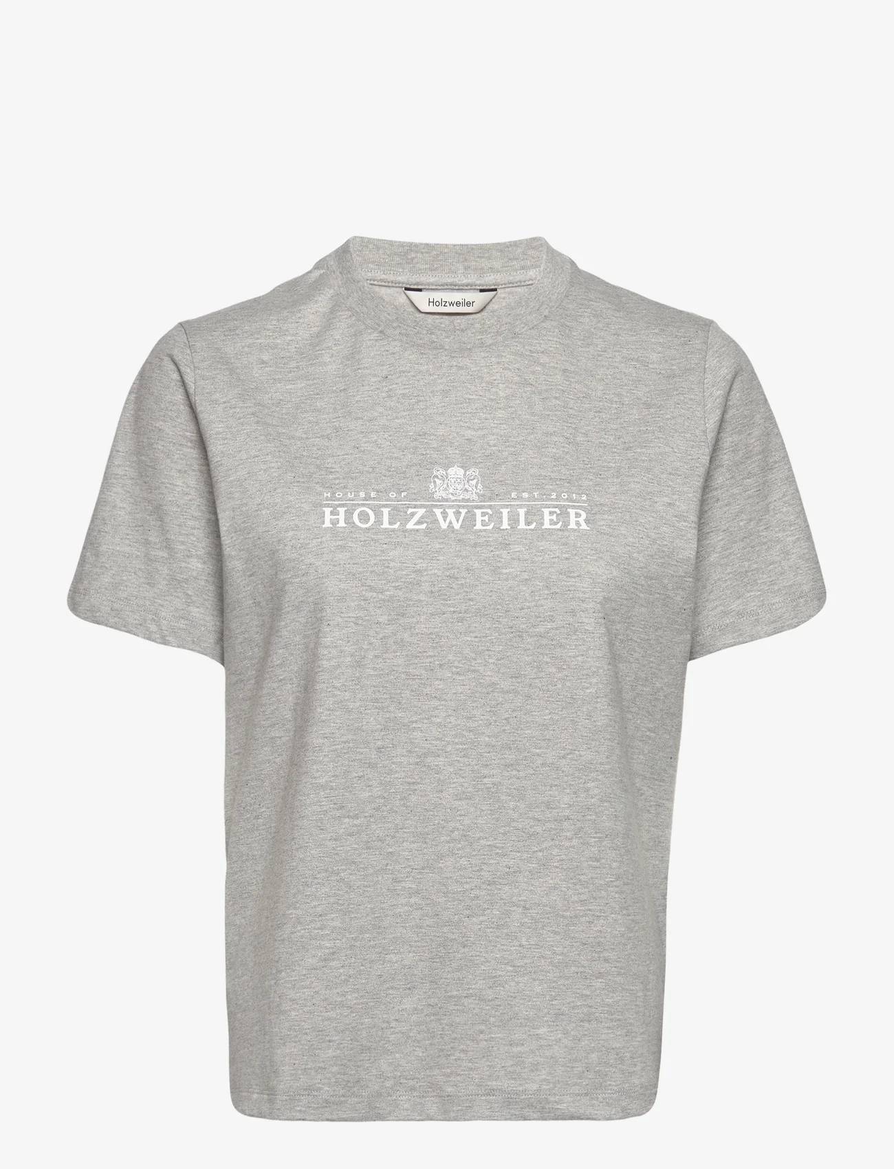 HOLZWEILER - Penny Print Tee - t-shirts - lt. grey mix - 0