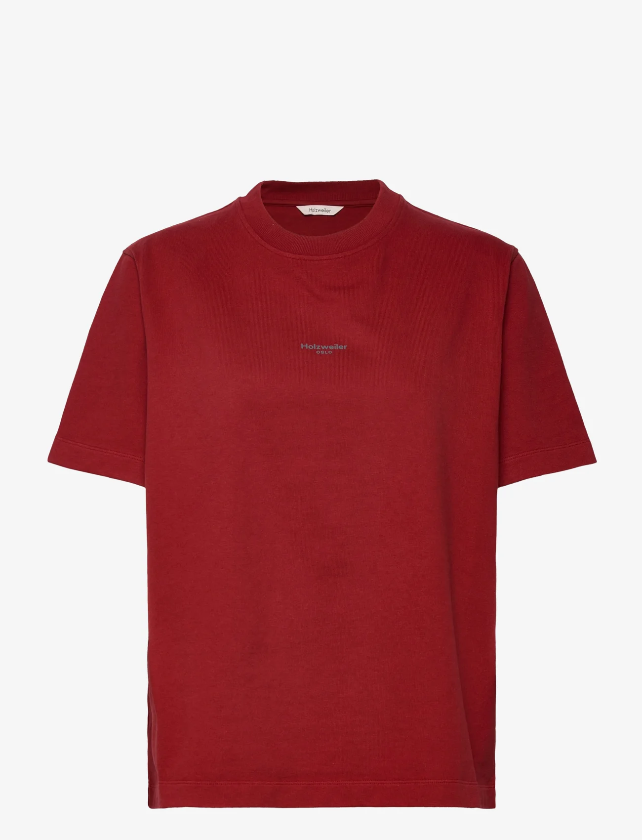 HOLZWEILER - Kjerag Oslo Tee - t-shirts - red - 0